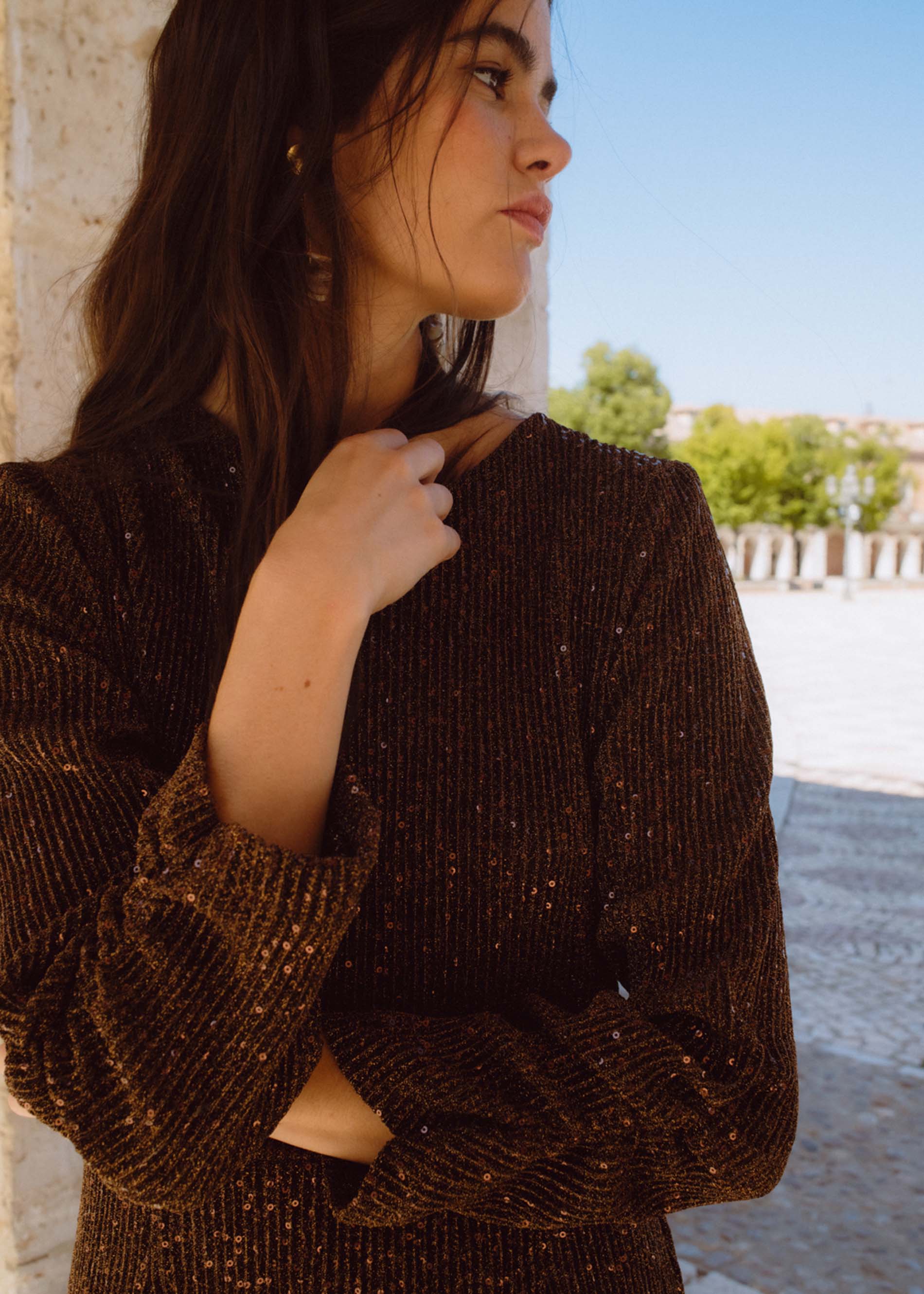 Vestido CALVI lentejuelas