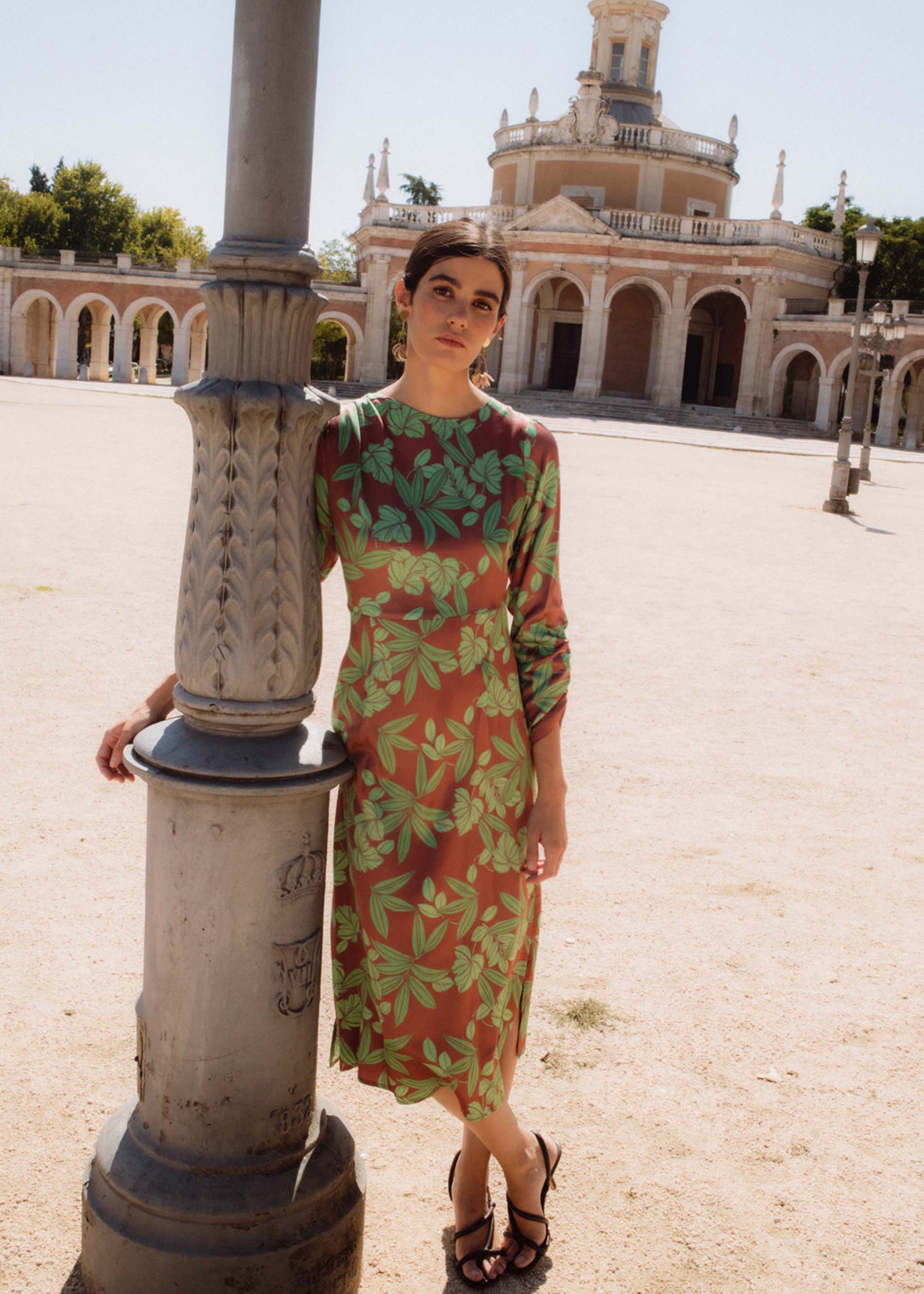 Vestido CALVI HOJAS