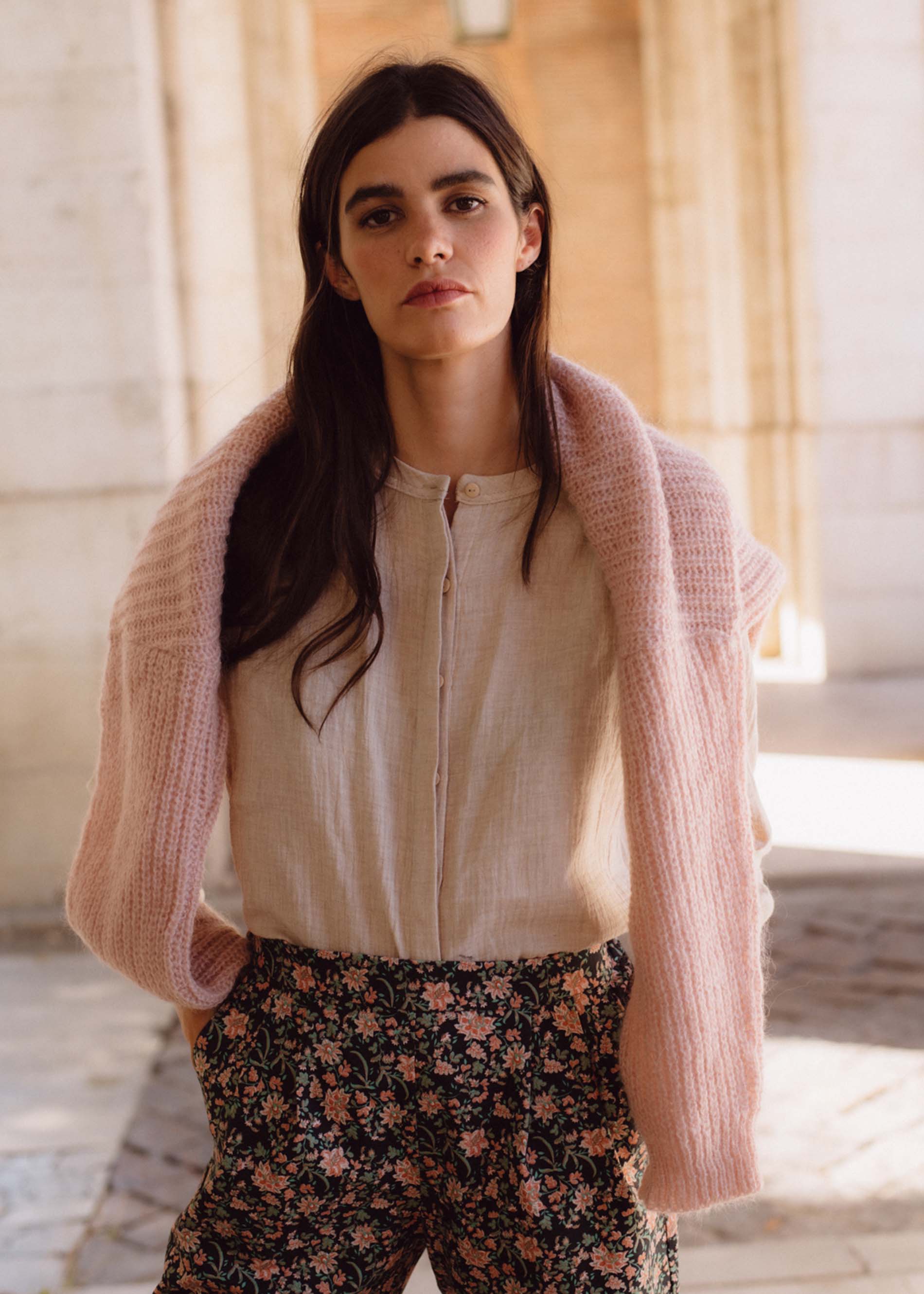 Blusa MELBOURNE ORGANIC Beige melange