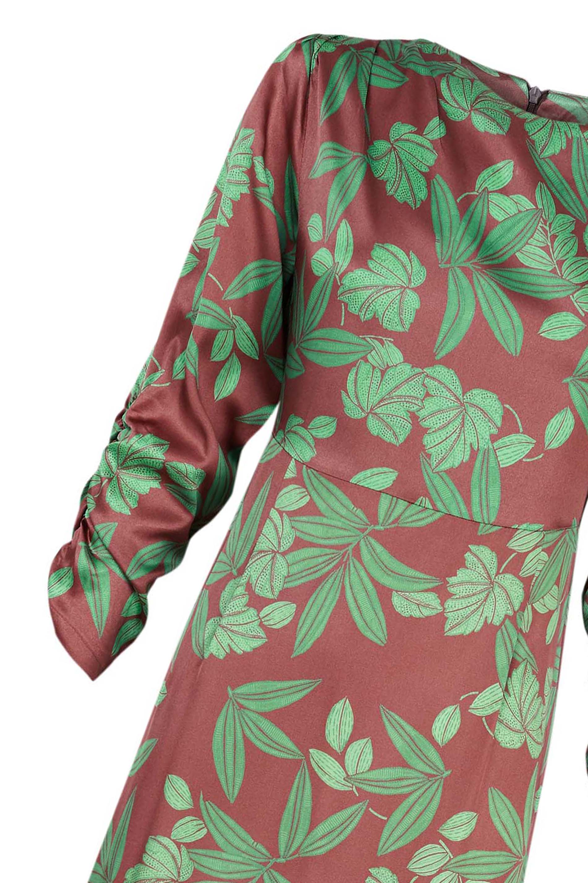 Vestido CALVI HOJAS