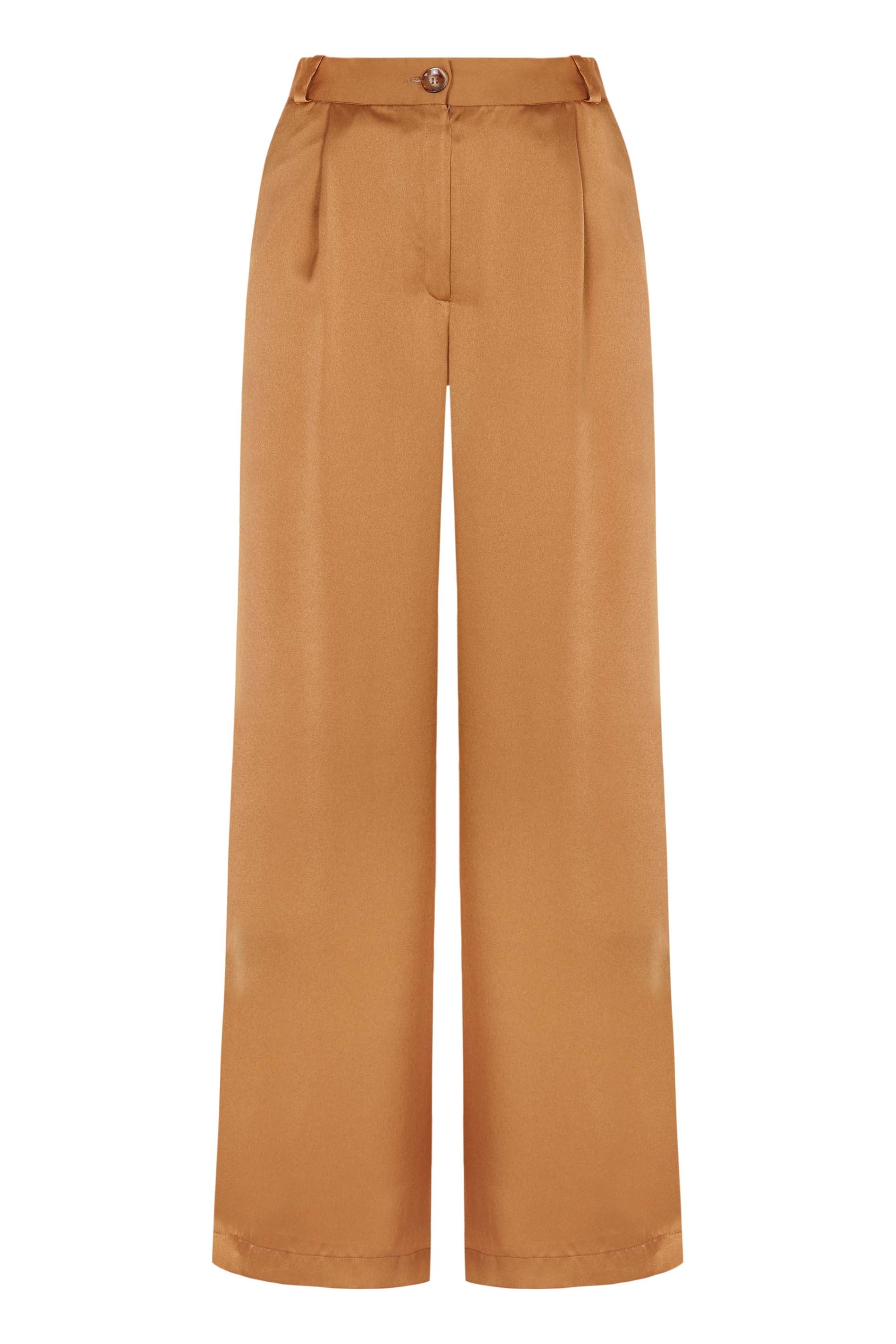 PANTALÓN CATHA satén dorado