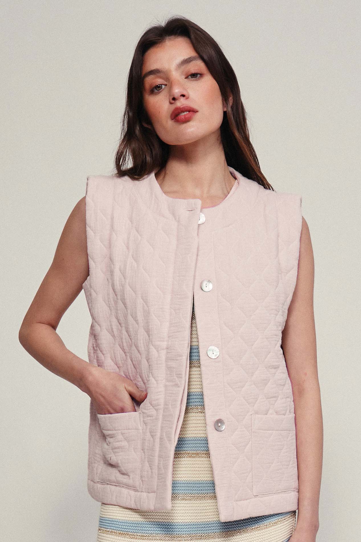 Gilet PISA rose