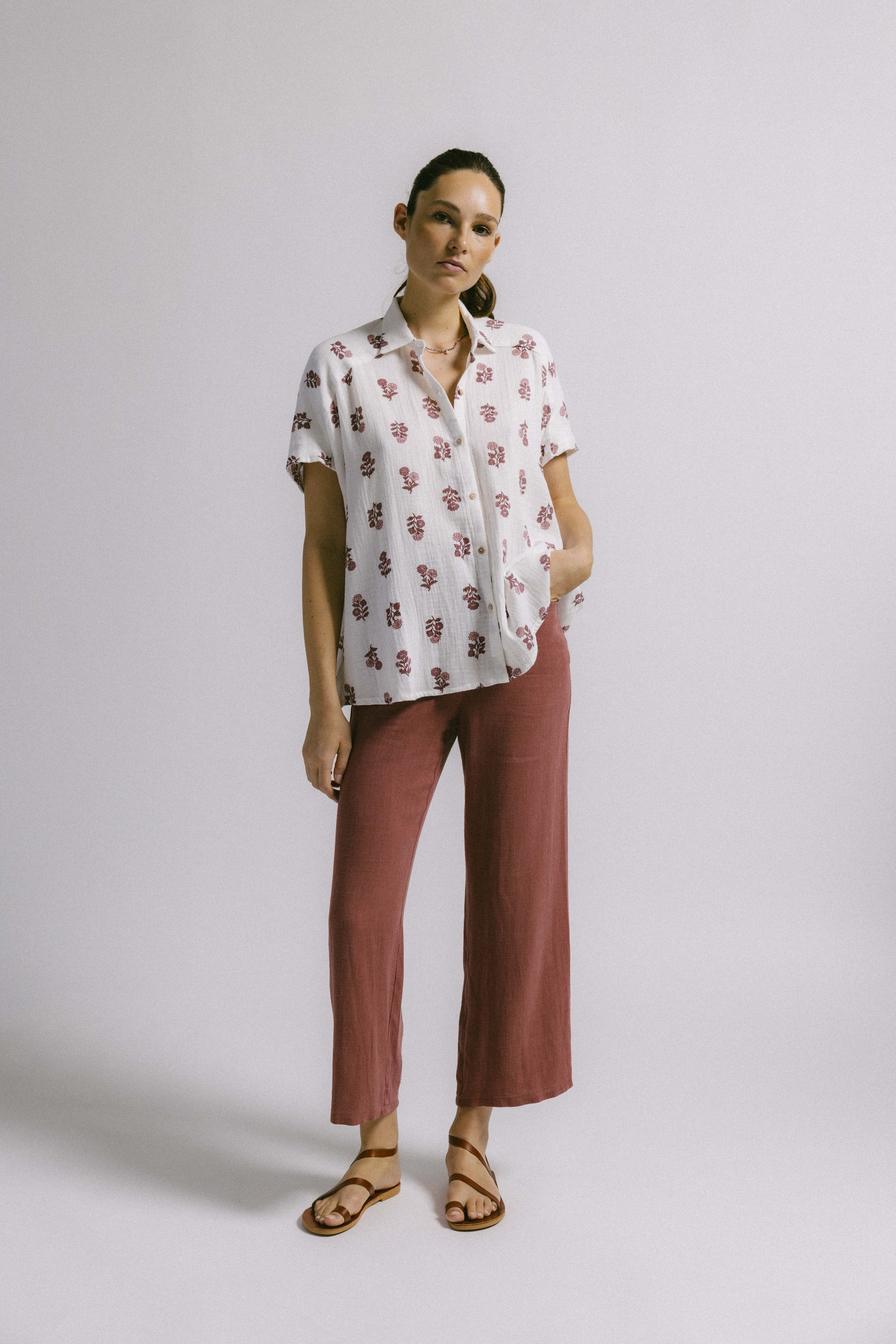 Blusa LUNA BLOCK ROJO