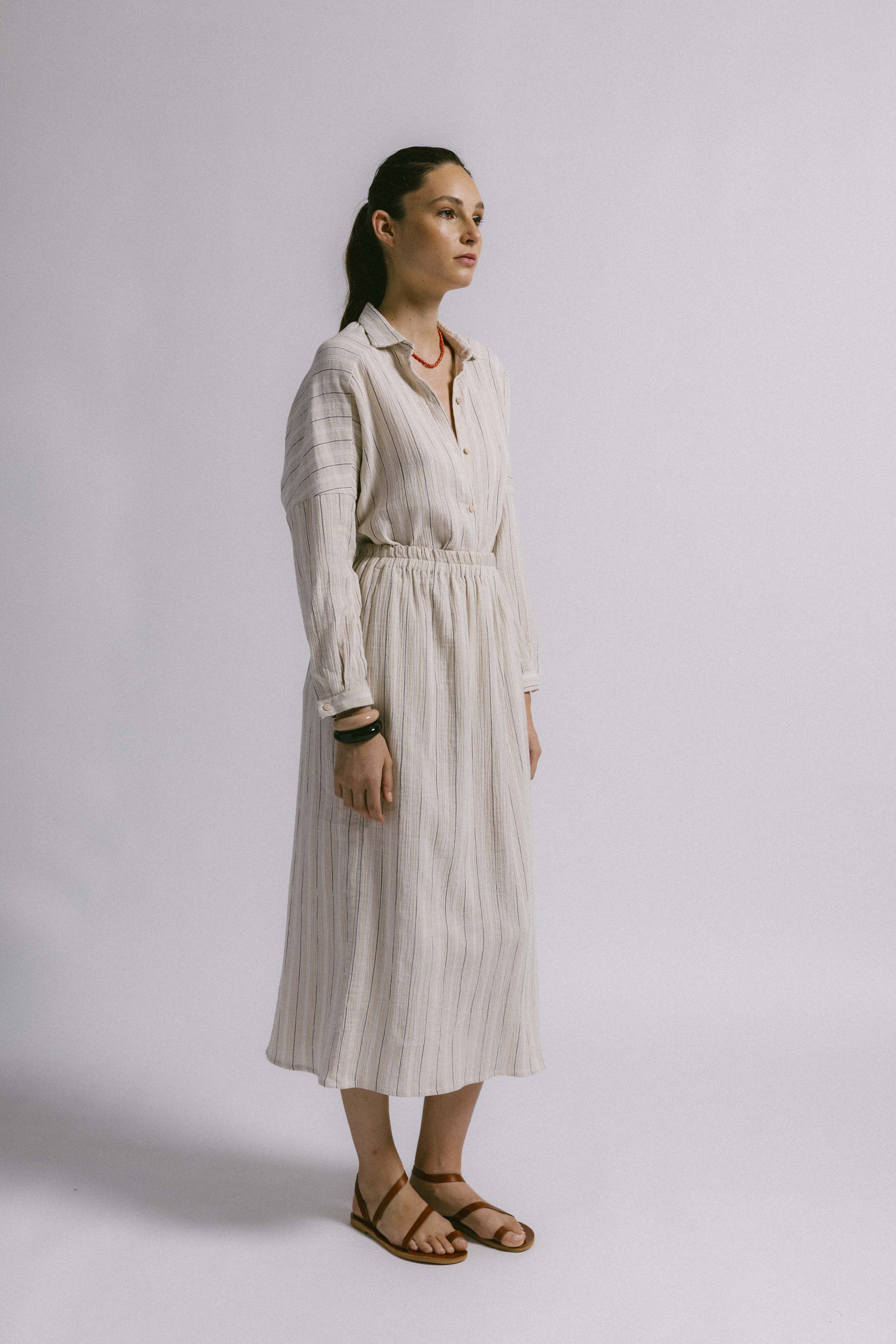 FALDA FLIN RAYA BEIGE