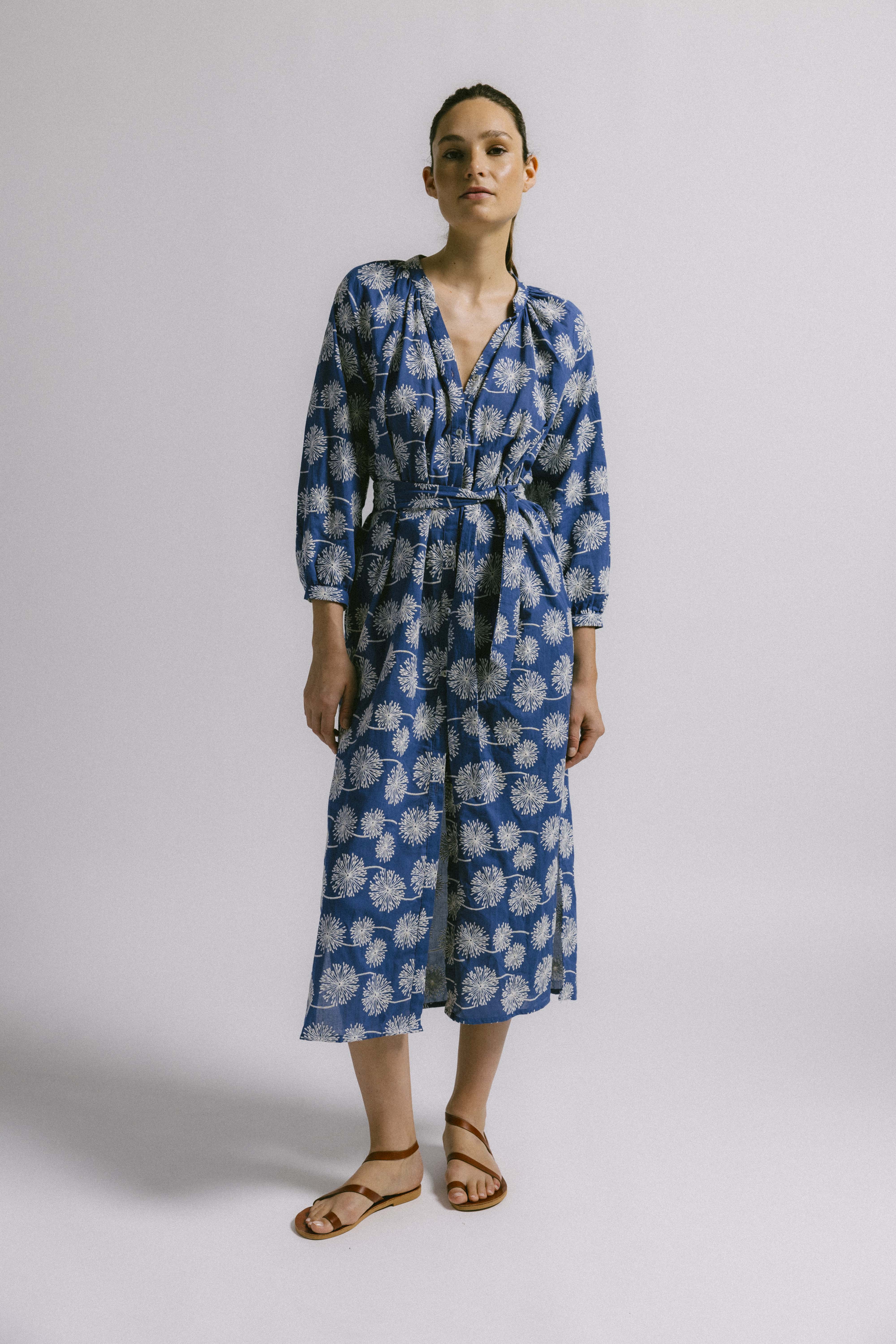 Vestido pato bordado