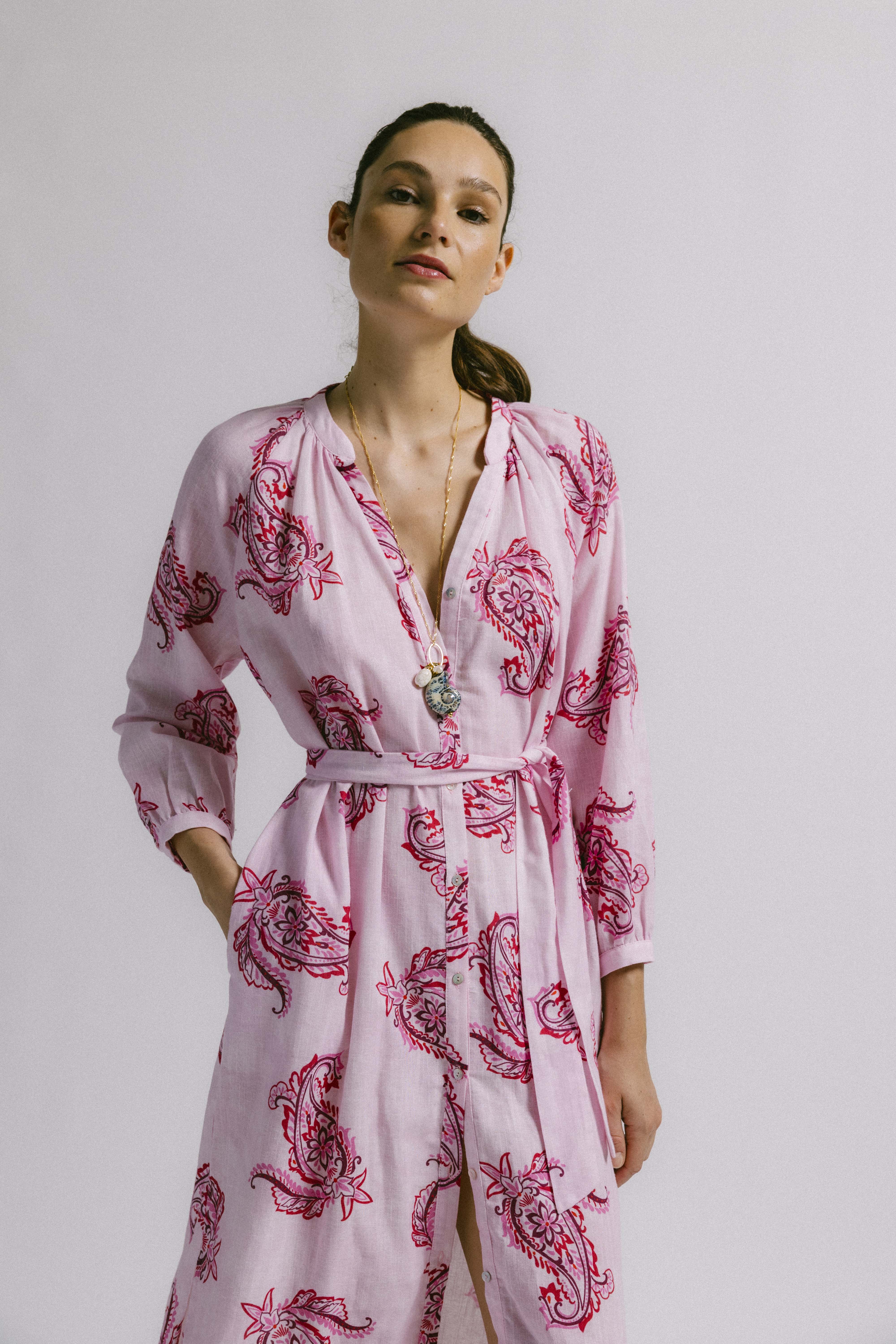 Vestido pato pasley rosa