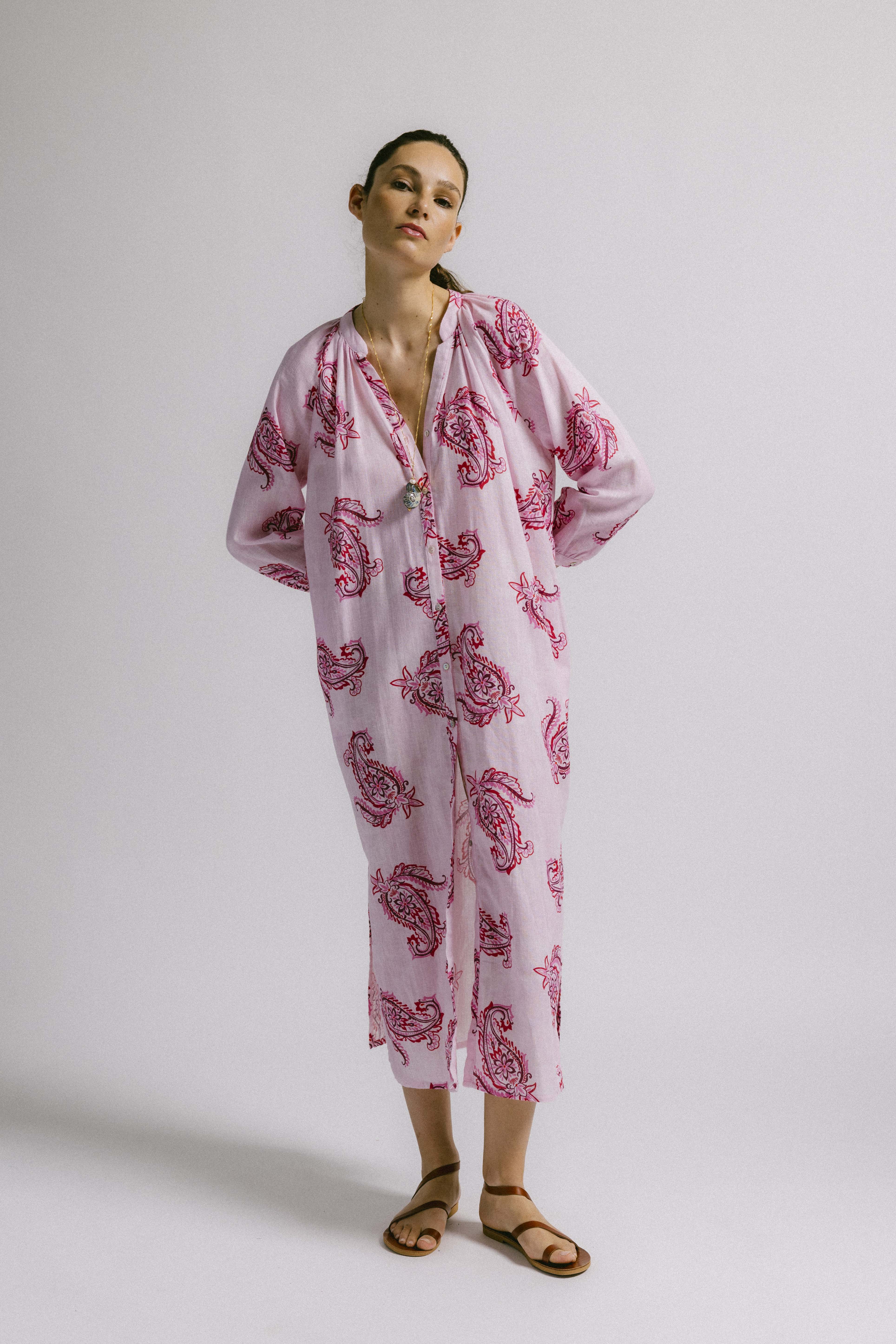 Vestido pato pasley rosa