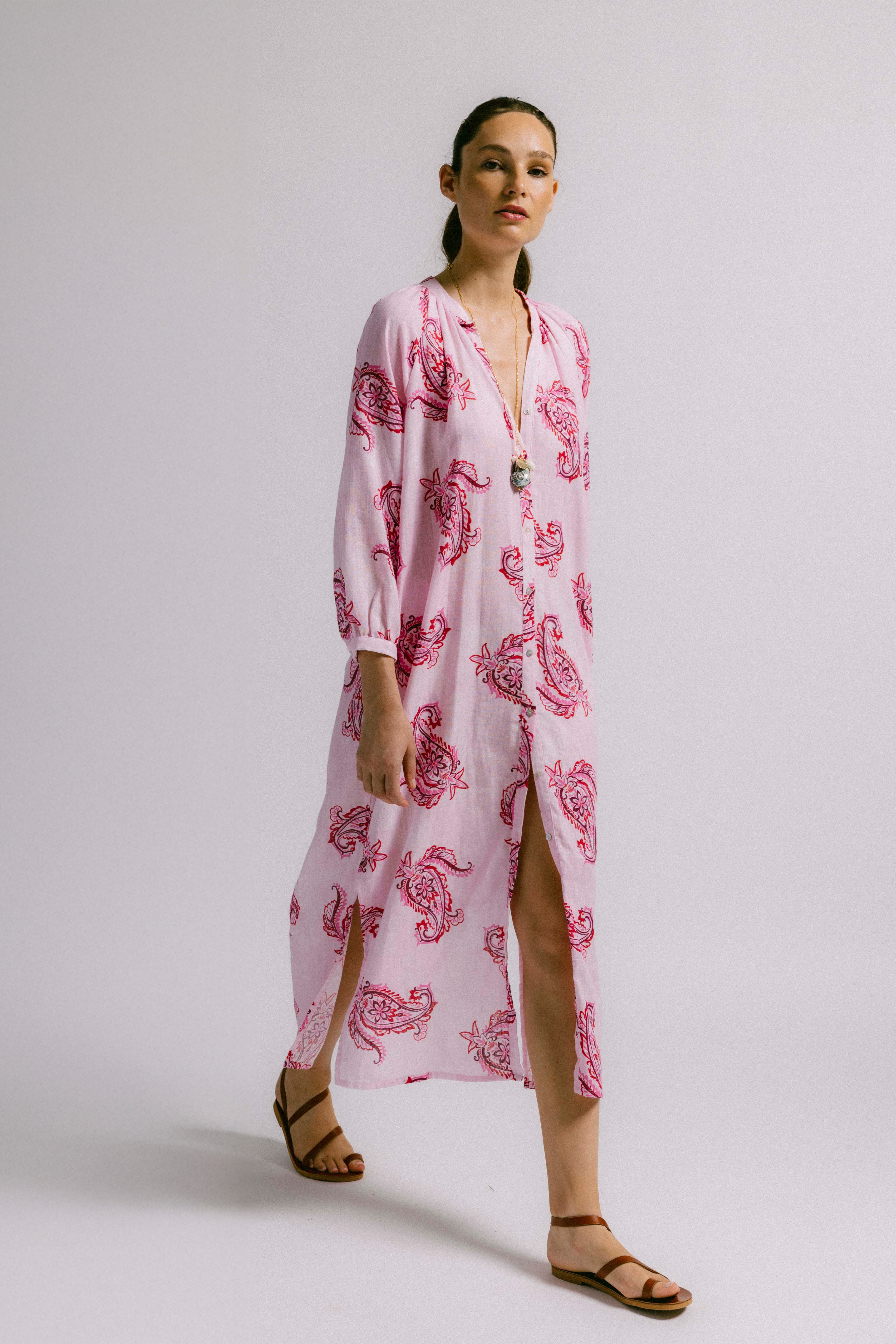 Vestido pato pasley rosa
