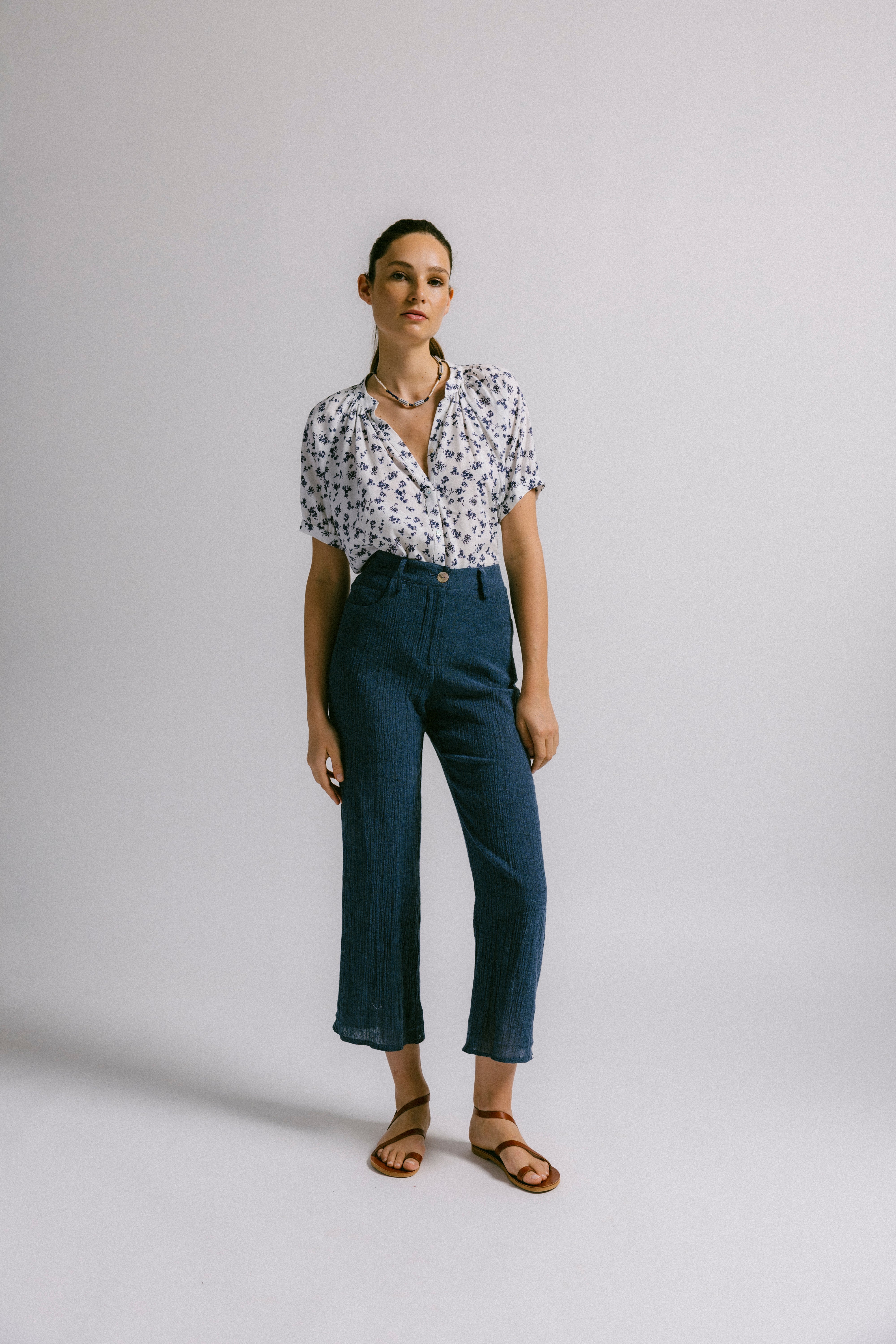 Blusa morera rama crudo