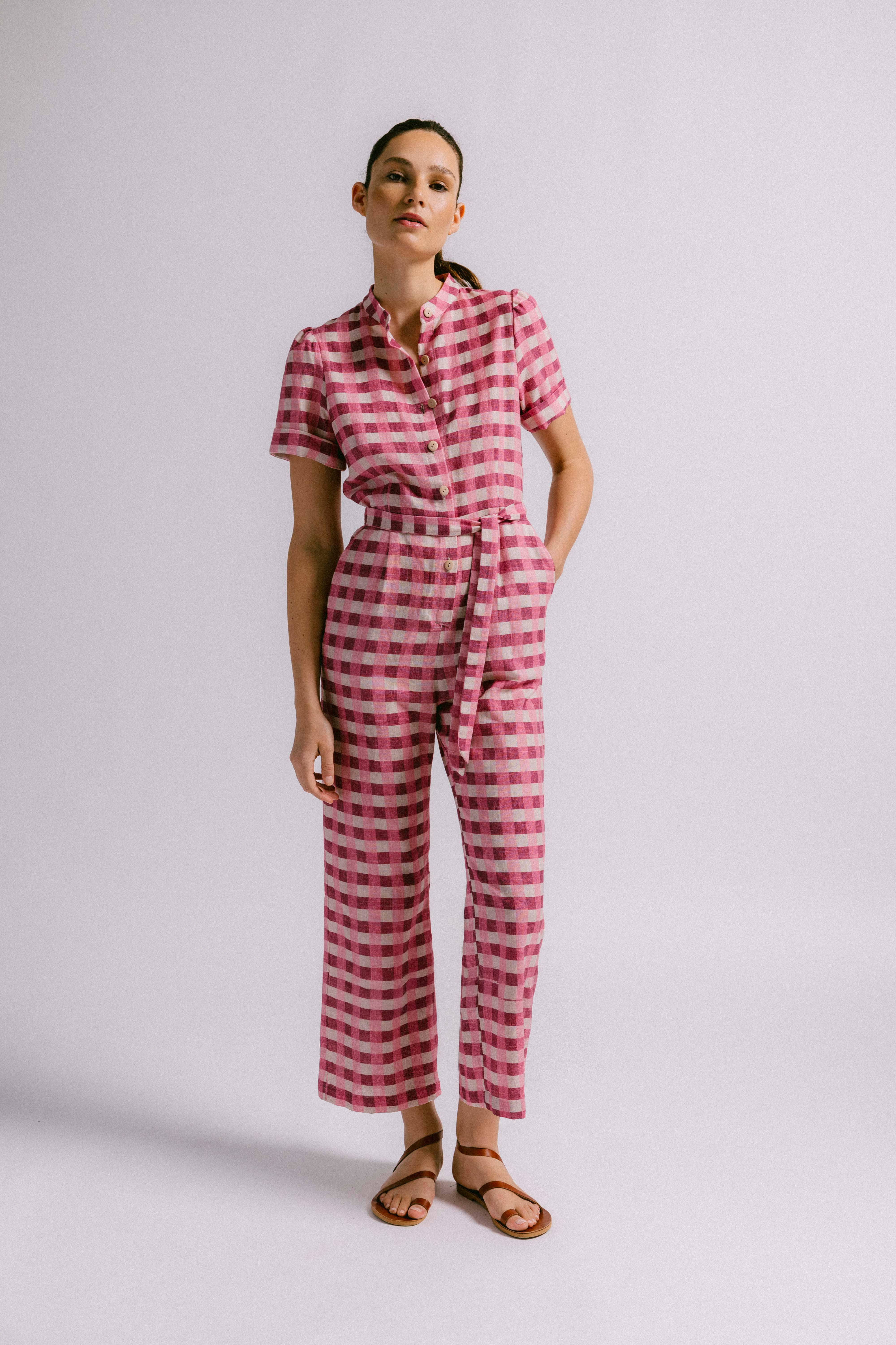 MONO PAPIRO VICHY TIERRA ROSA