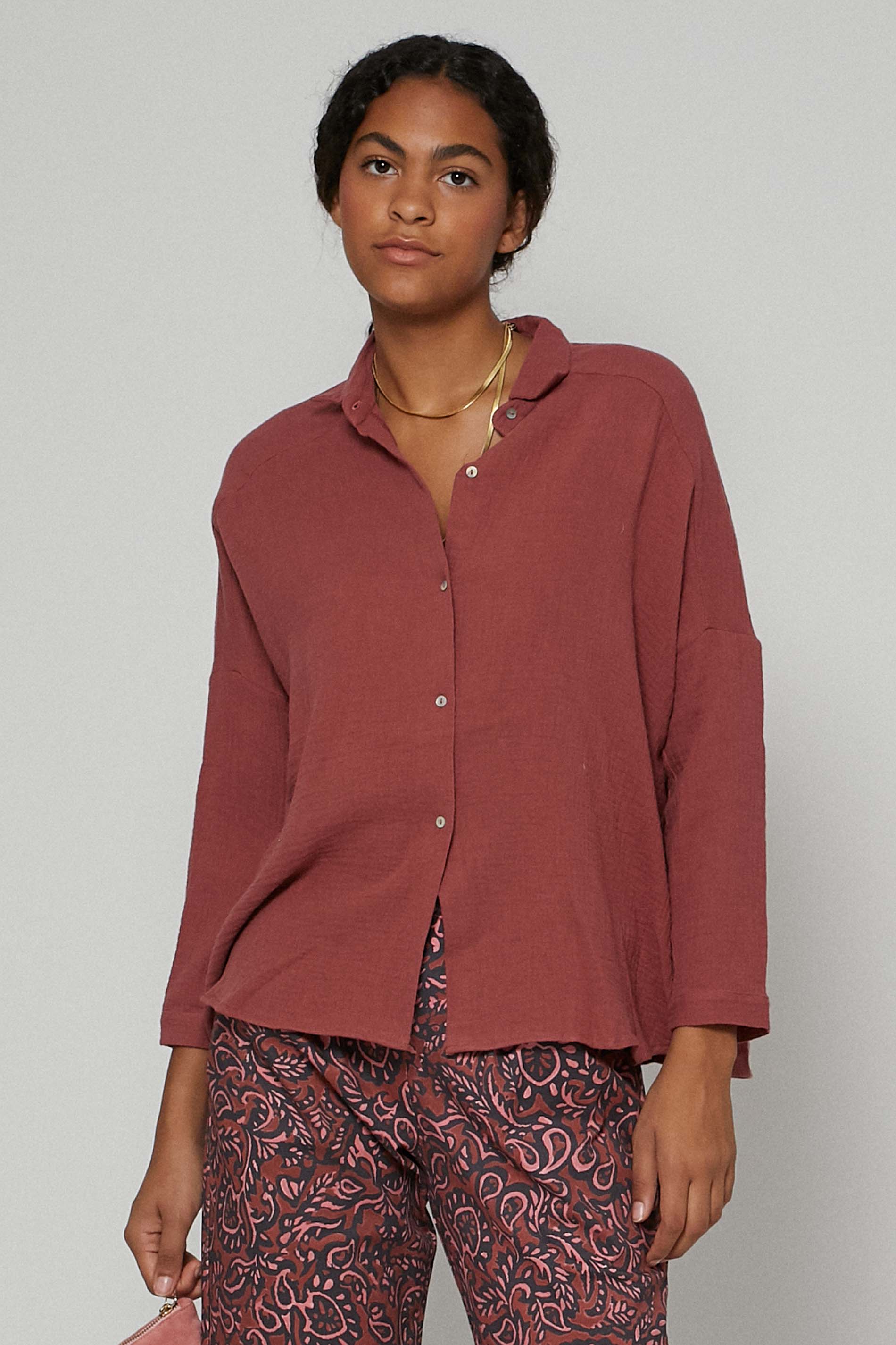 Blusa STAR marsala rose