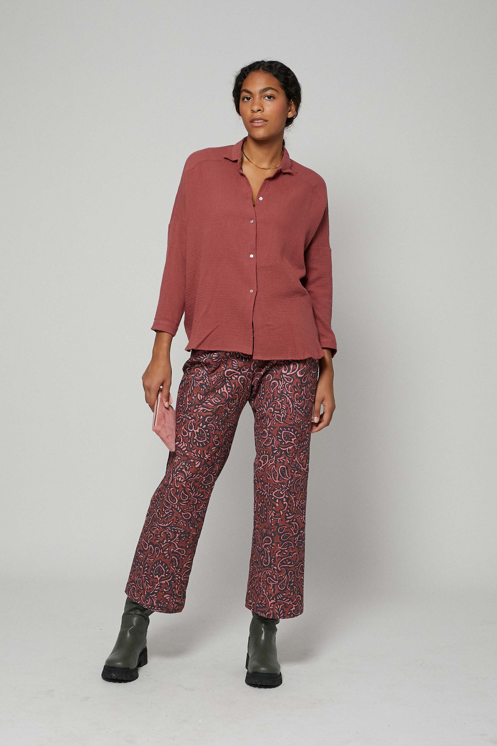 Blusa STAR marsala rose