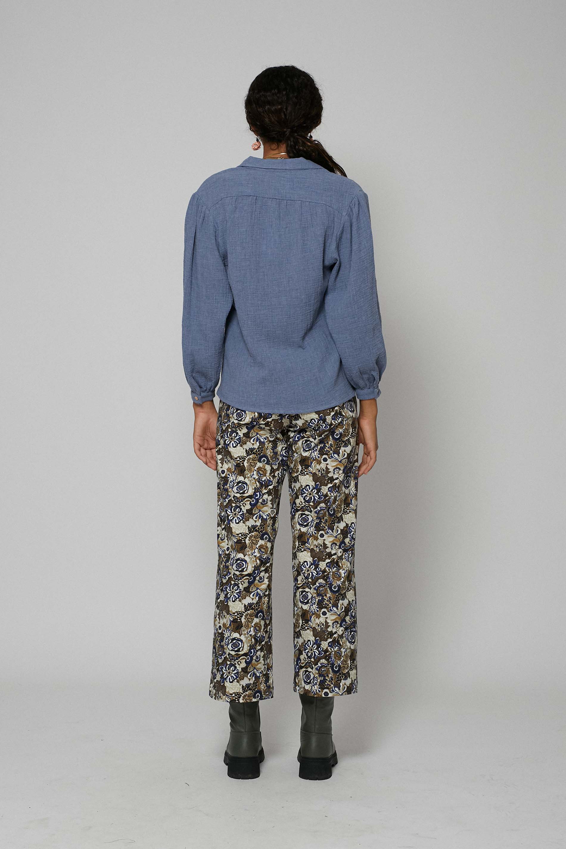 Blusa OTTA organic indigo