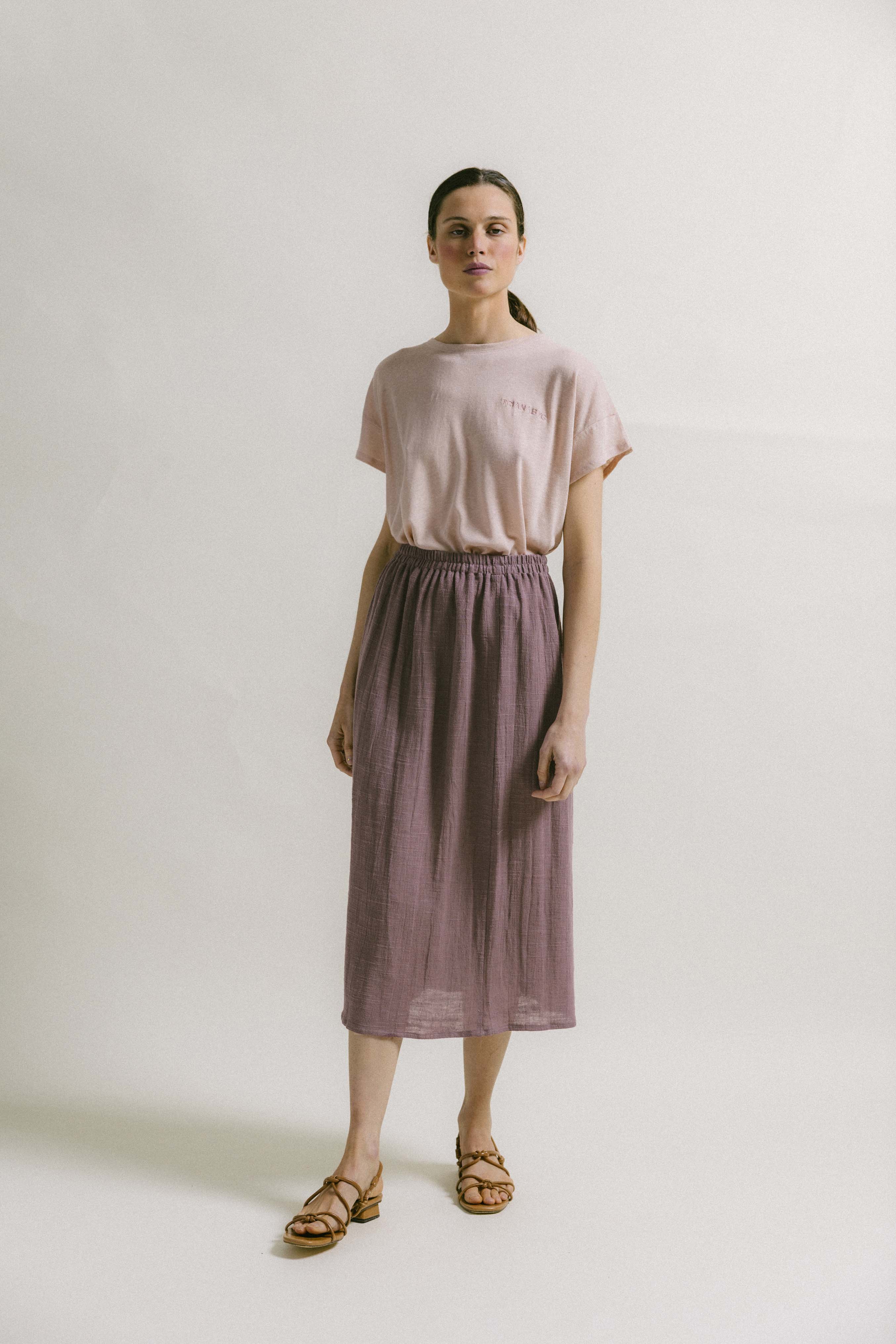 Falda textura TAUPE FLIN