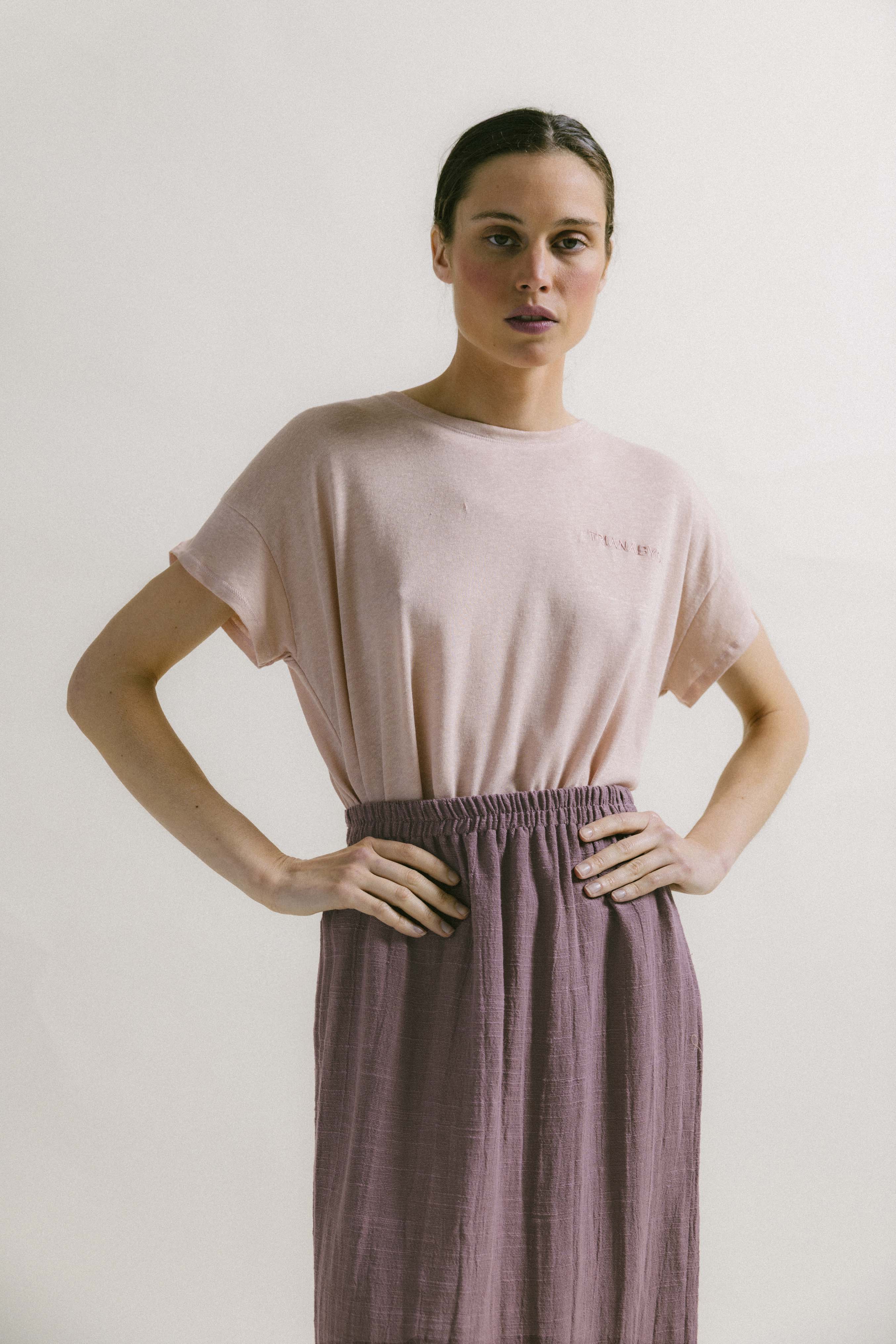 Falda textura TAUPE FLIN