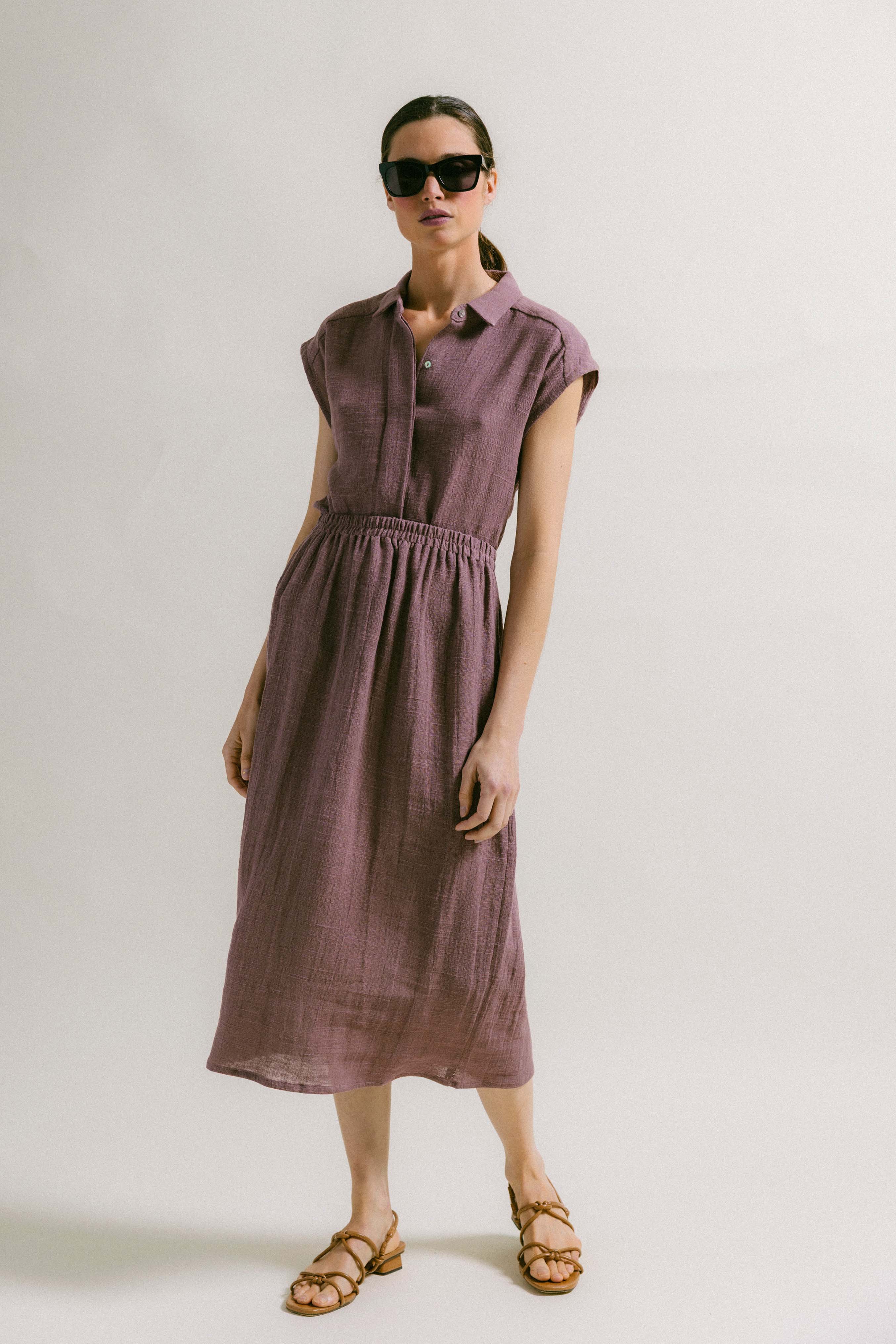 Falda textura TAUPE FLIN