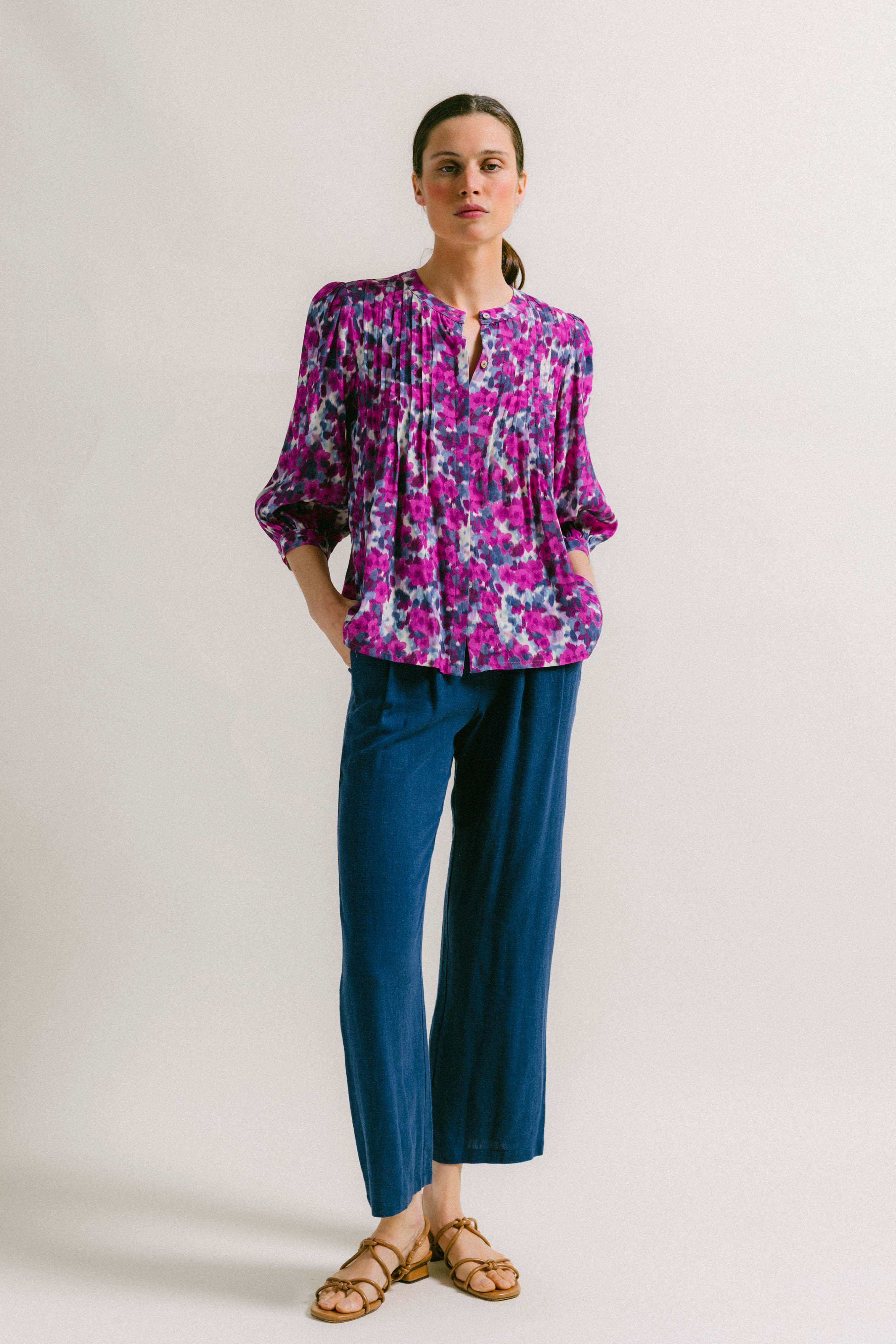 Blusa mancha fucsia ZEA