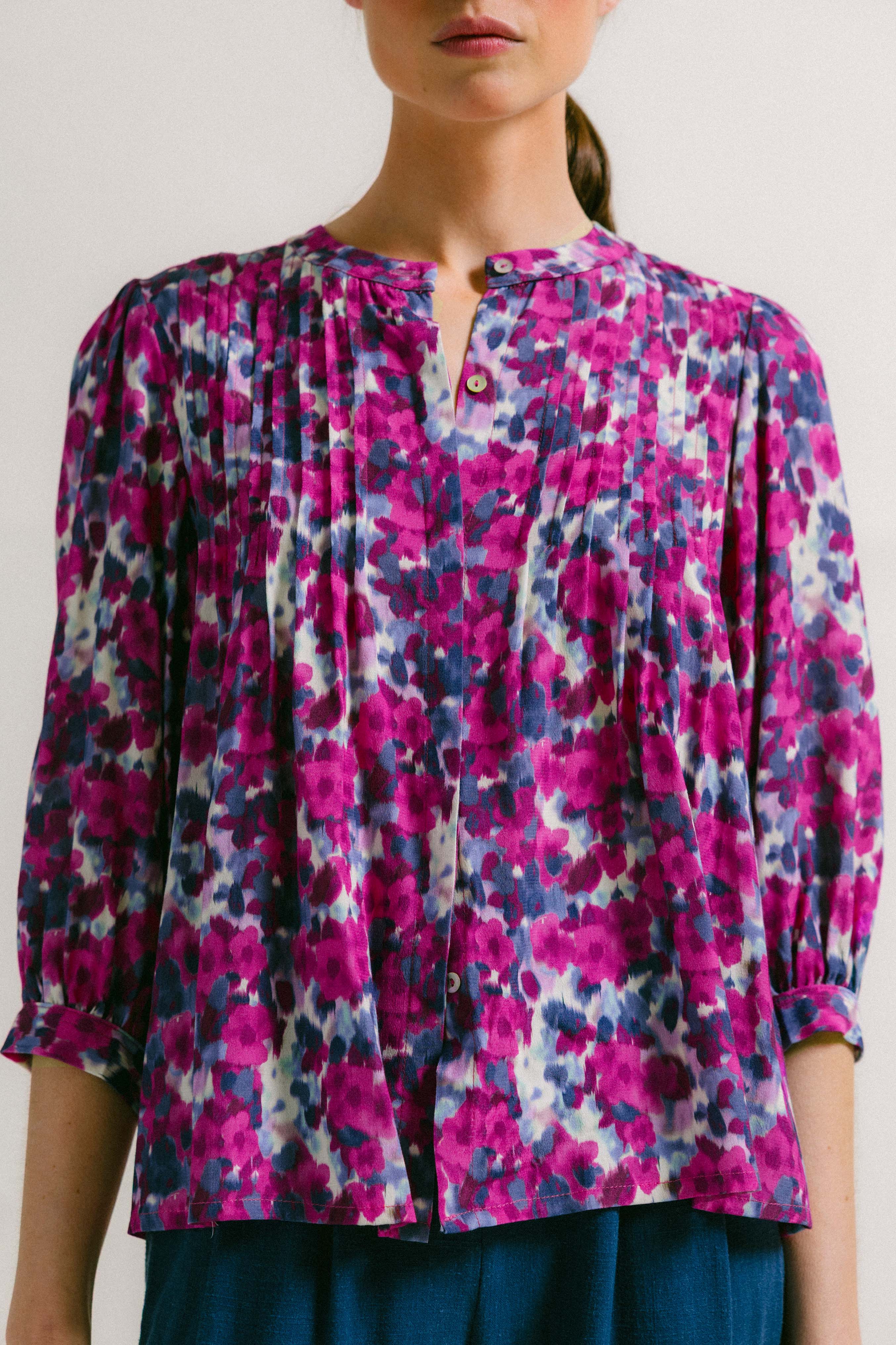 Blusa mancha fucsia ZEA