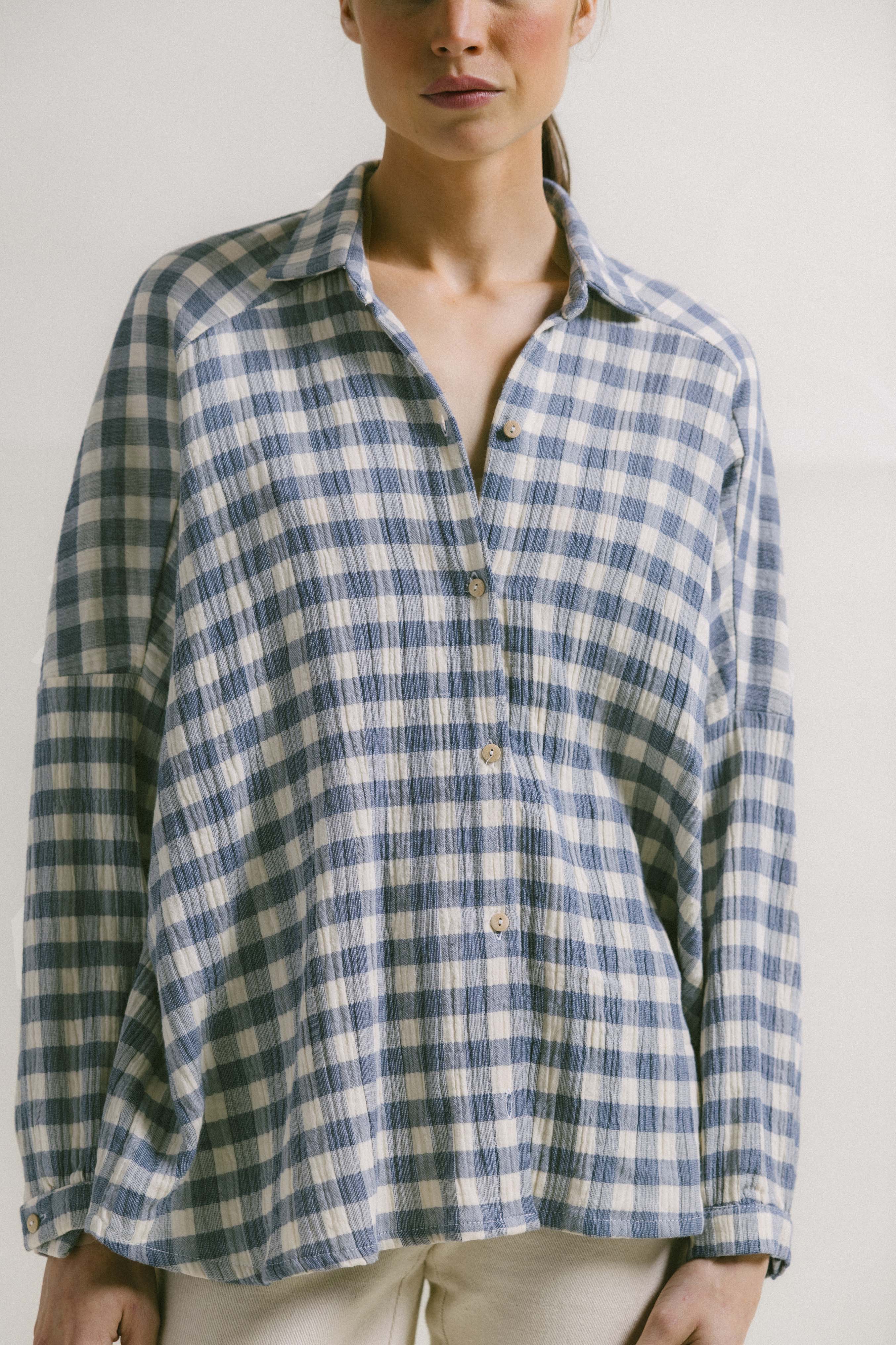 Blusa STAR VICHY AZUL