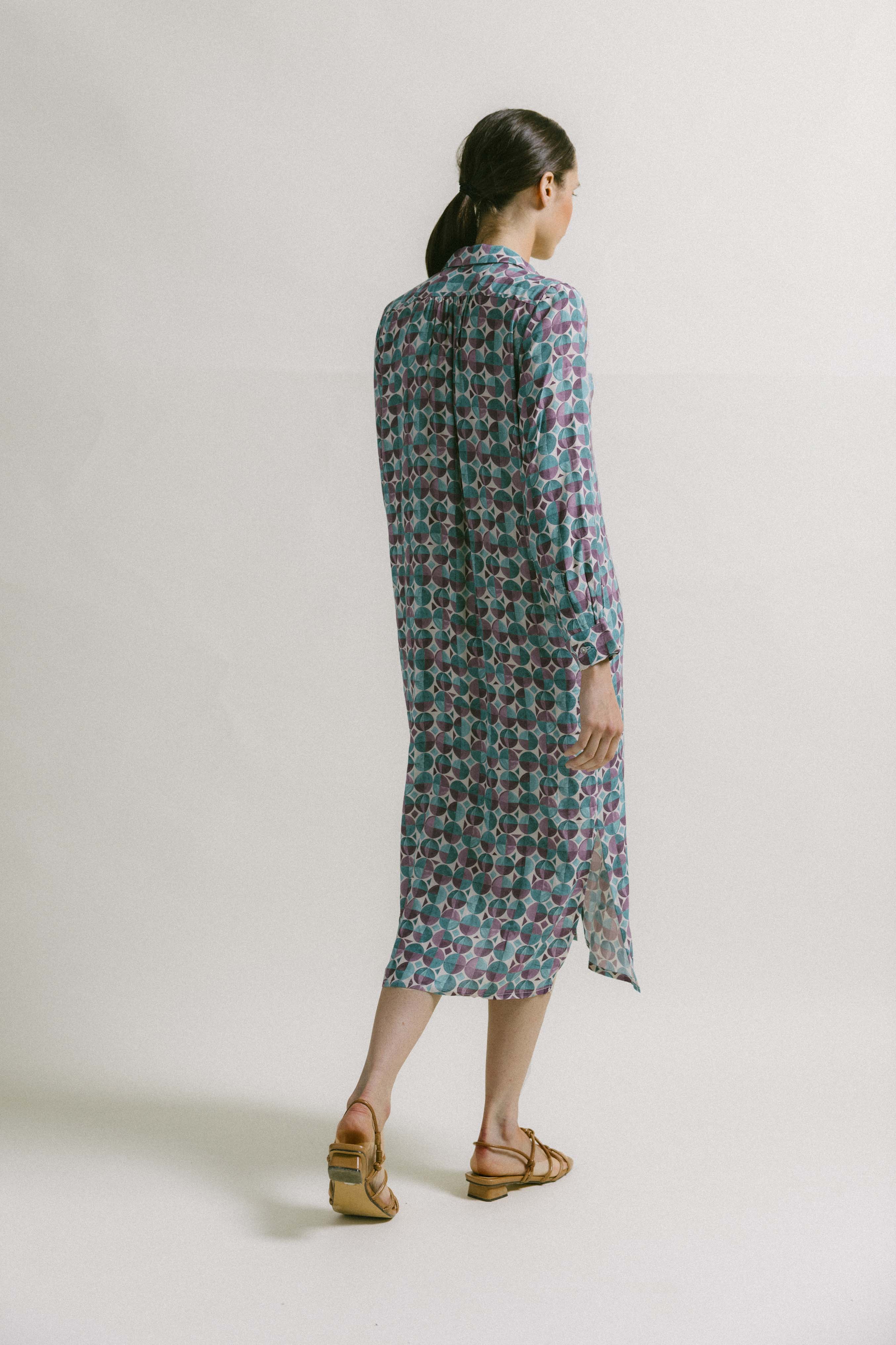 Vestido camisero GEOMÉTRCIO CAPIRA