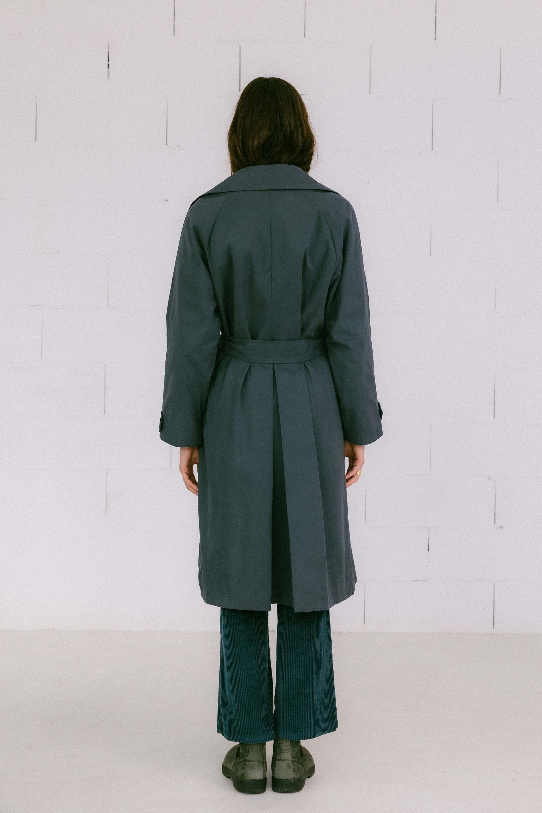 GABARDINA COP AZUL PETRÓLEO