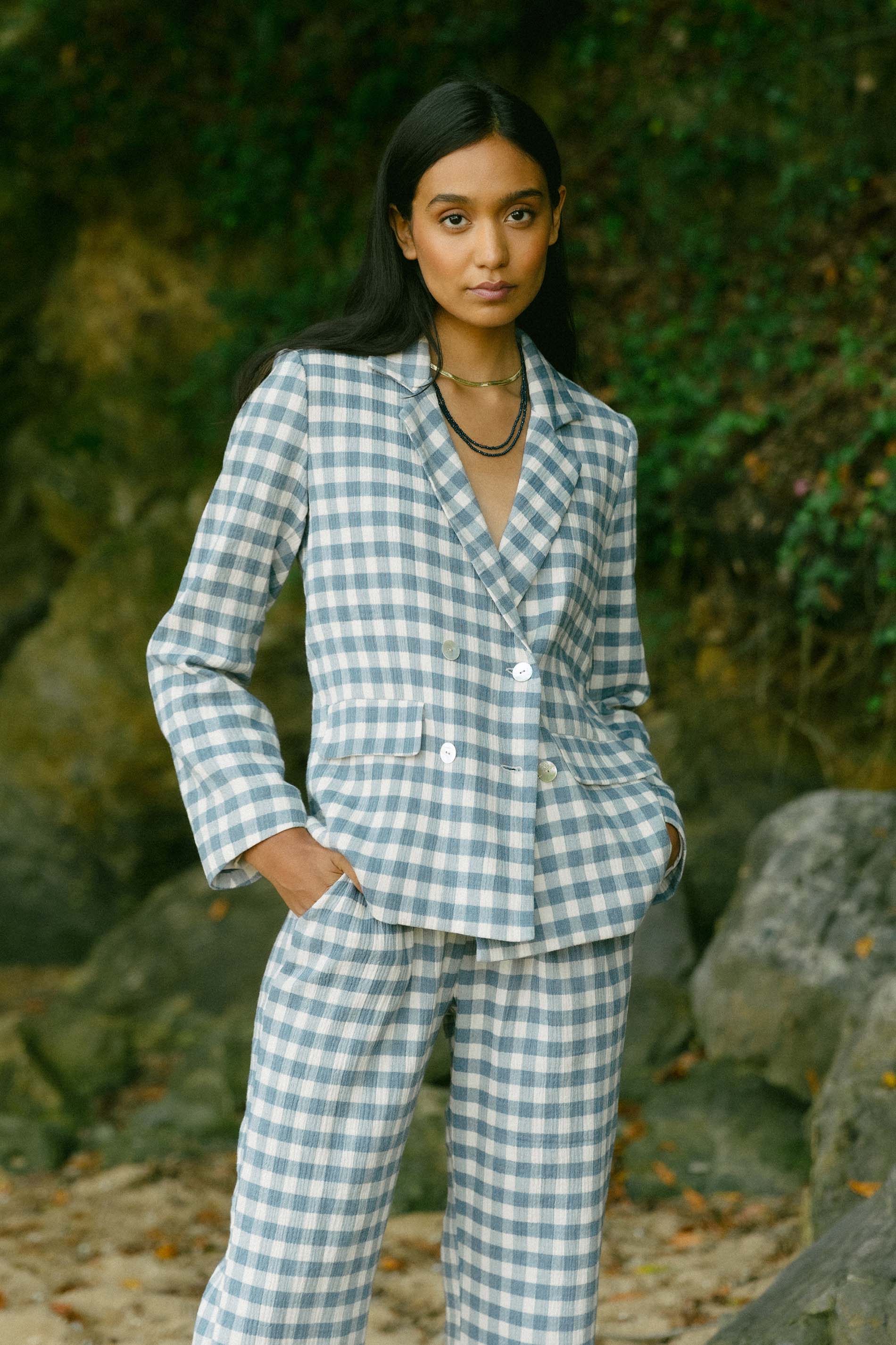 Blazer TURIN VICHY azul