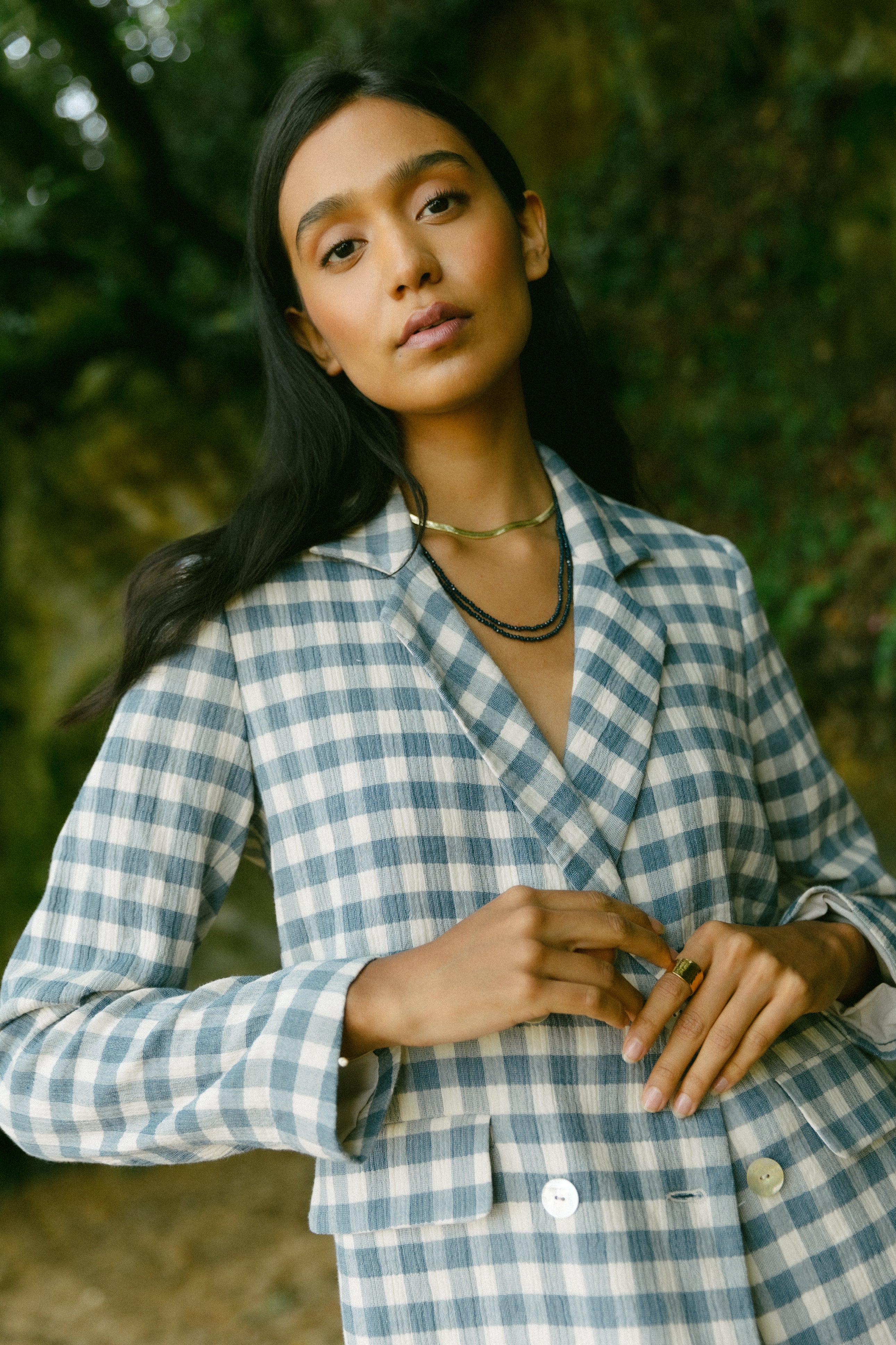 Blazer TURIN VICHY azul