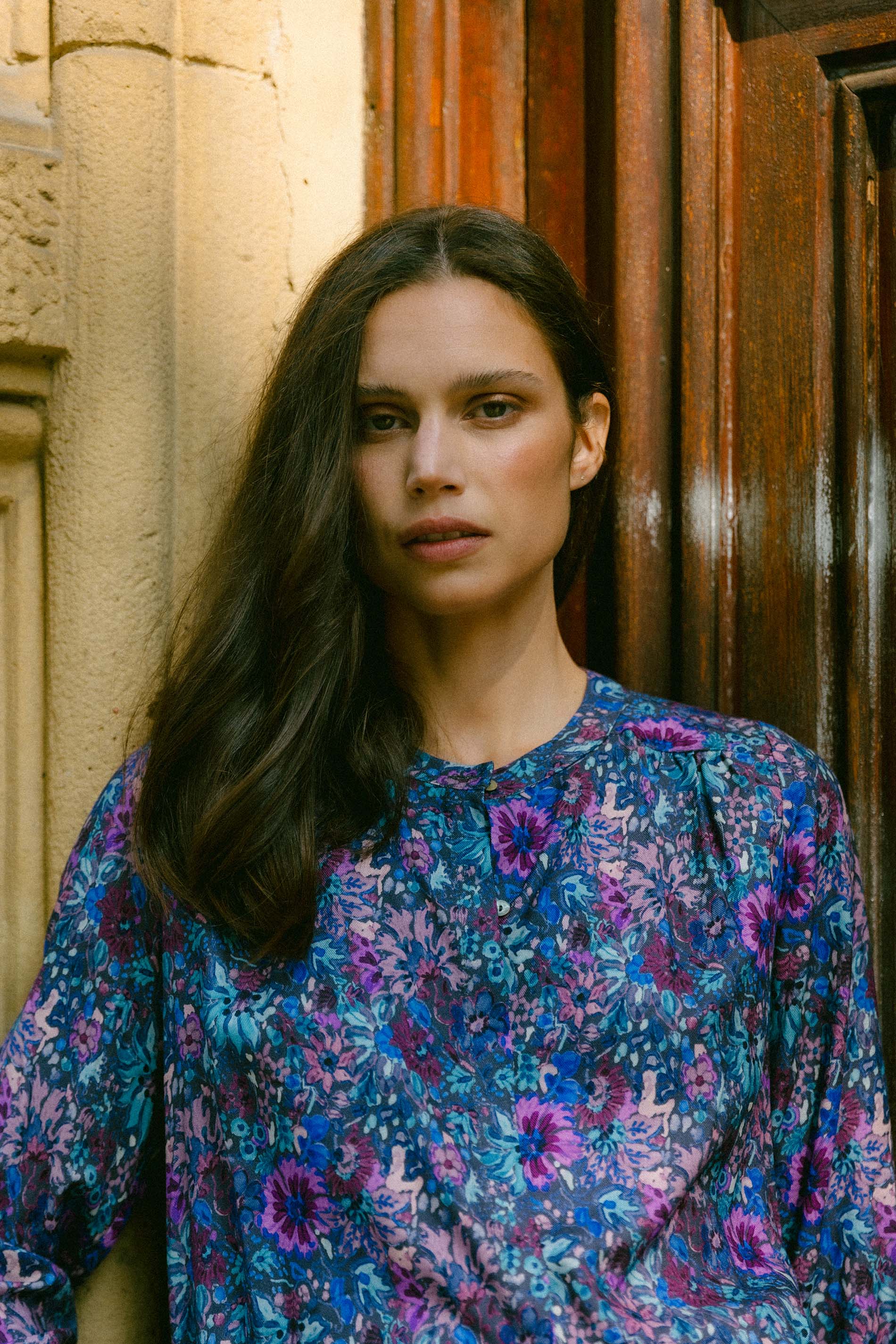 Blusa MELBOURNE margarita azul