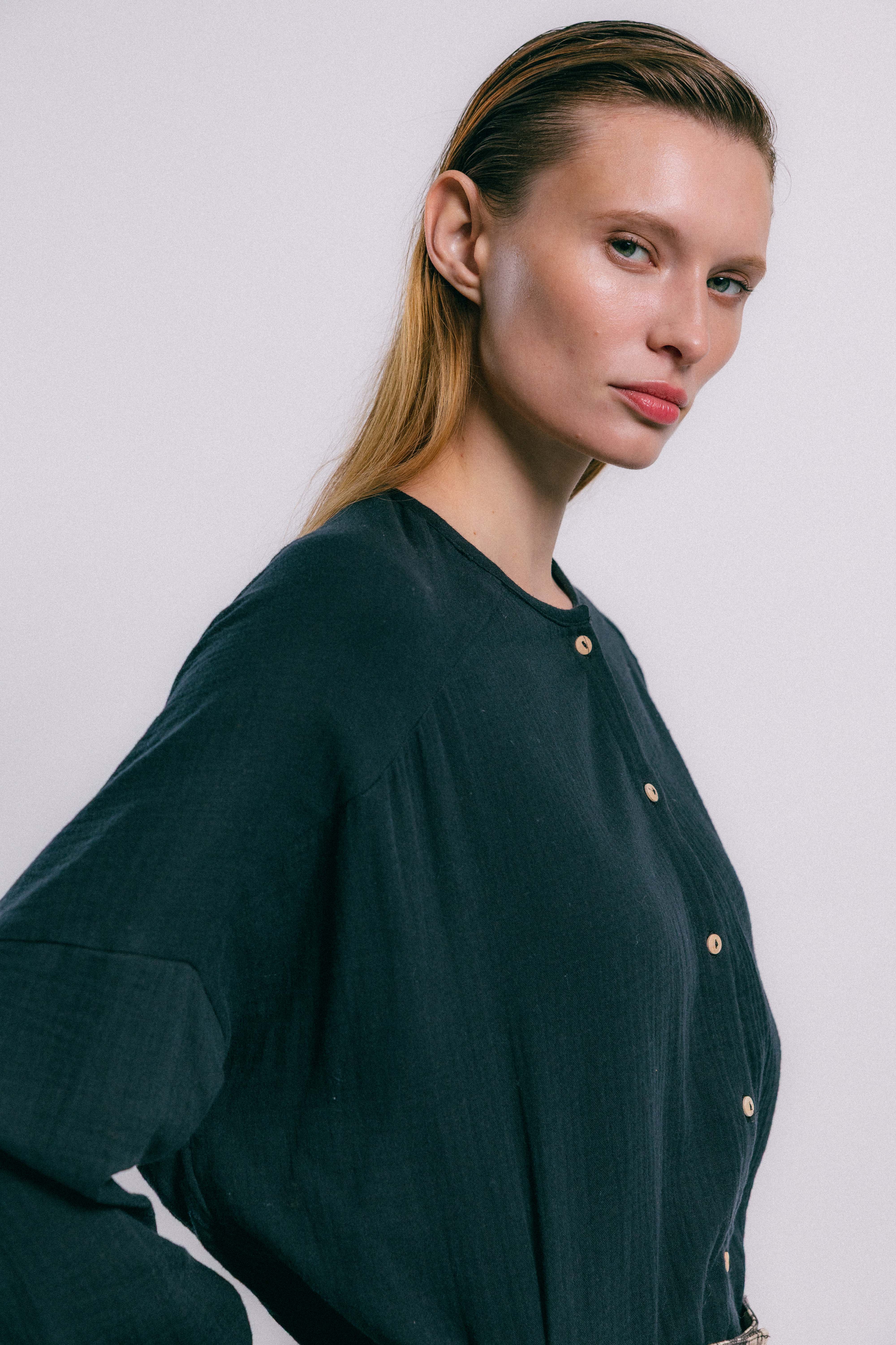 Blusa flux negra
