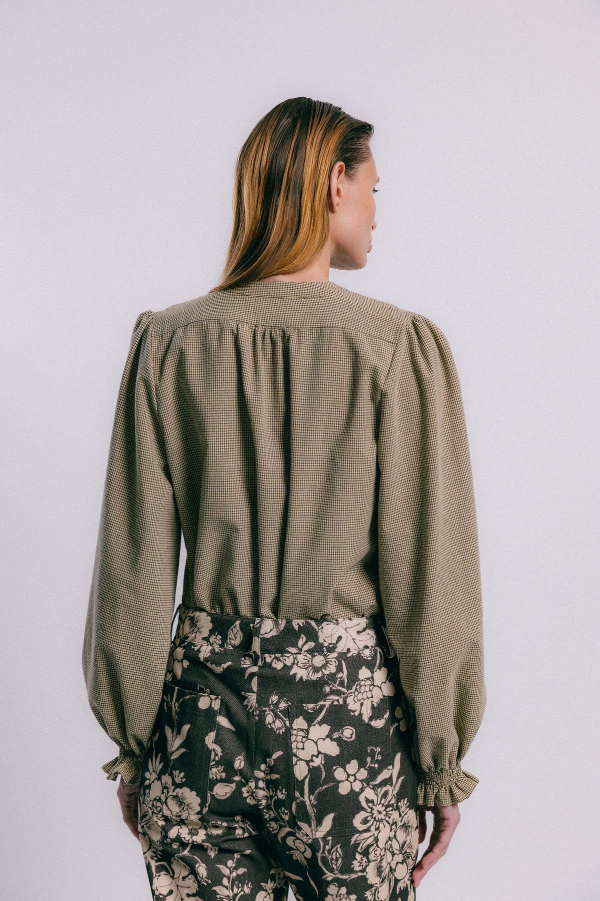 Blusa cuadro vichy VOL bordada