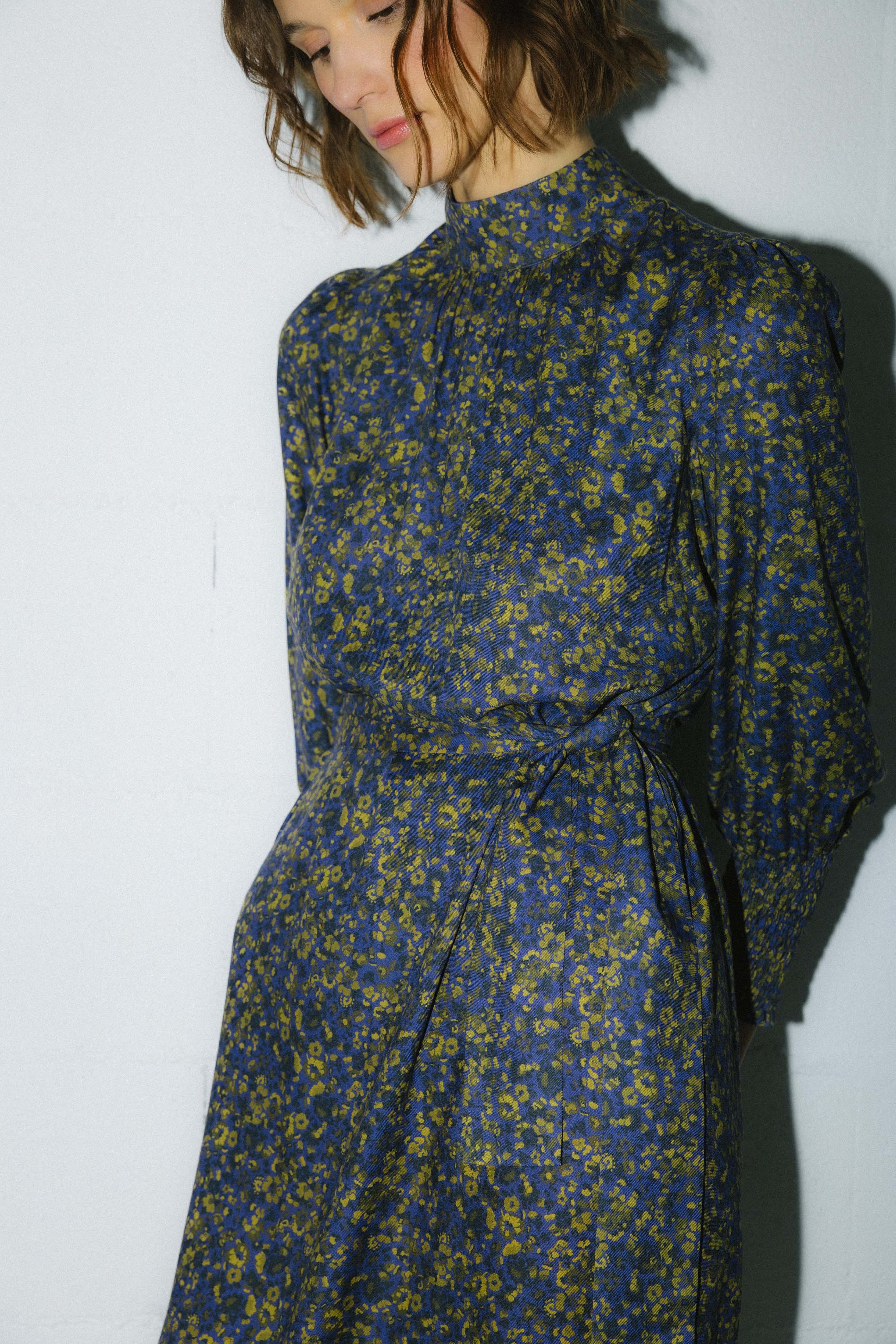 Vestido manga larga mini flower KOGUE