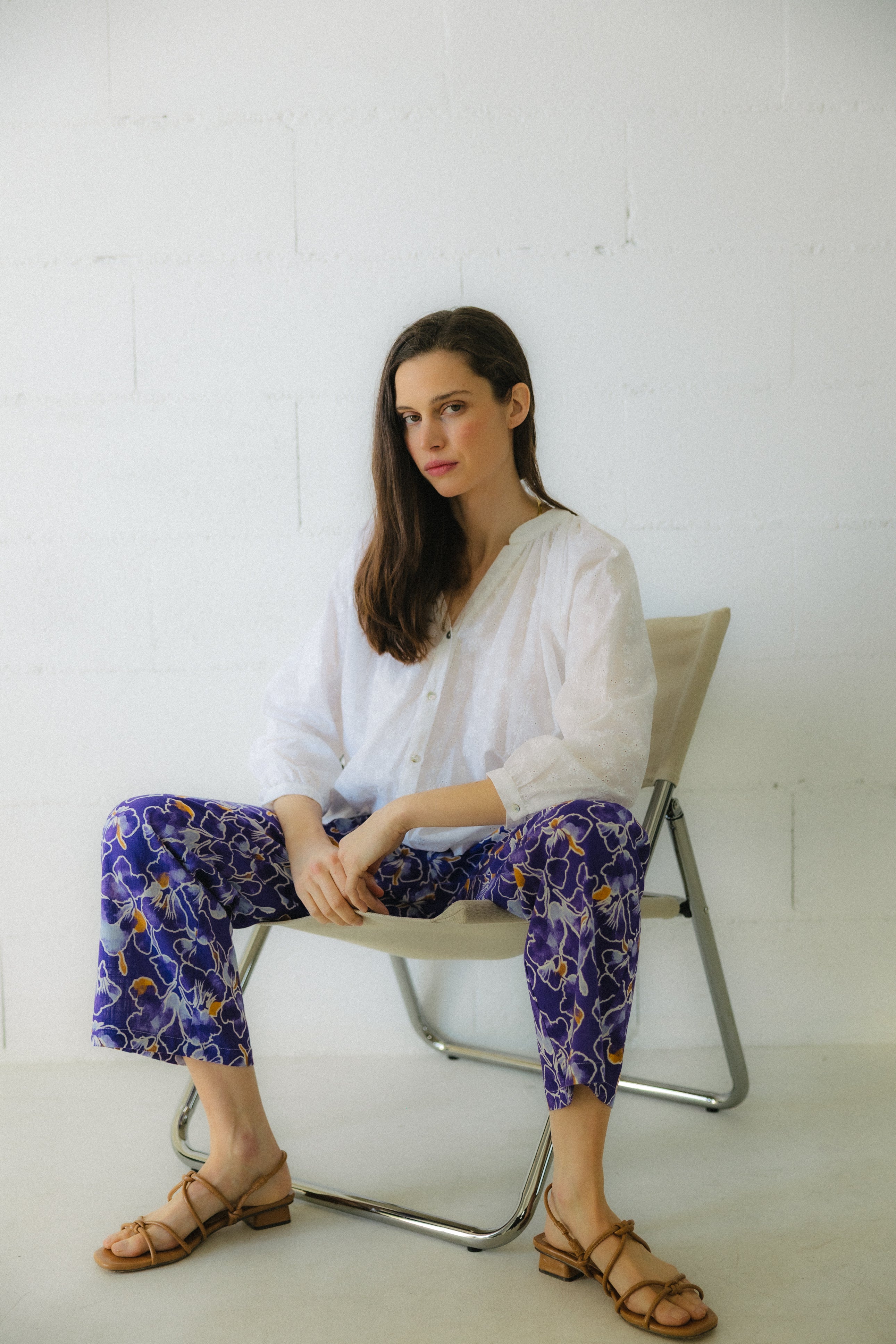 Blusa voile bordado BLANCA OCA