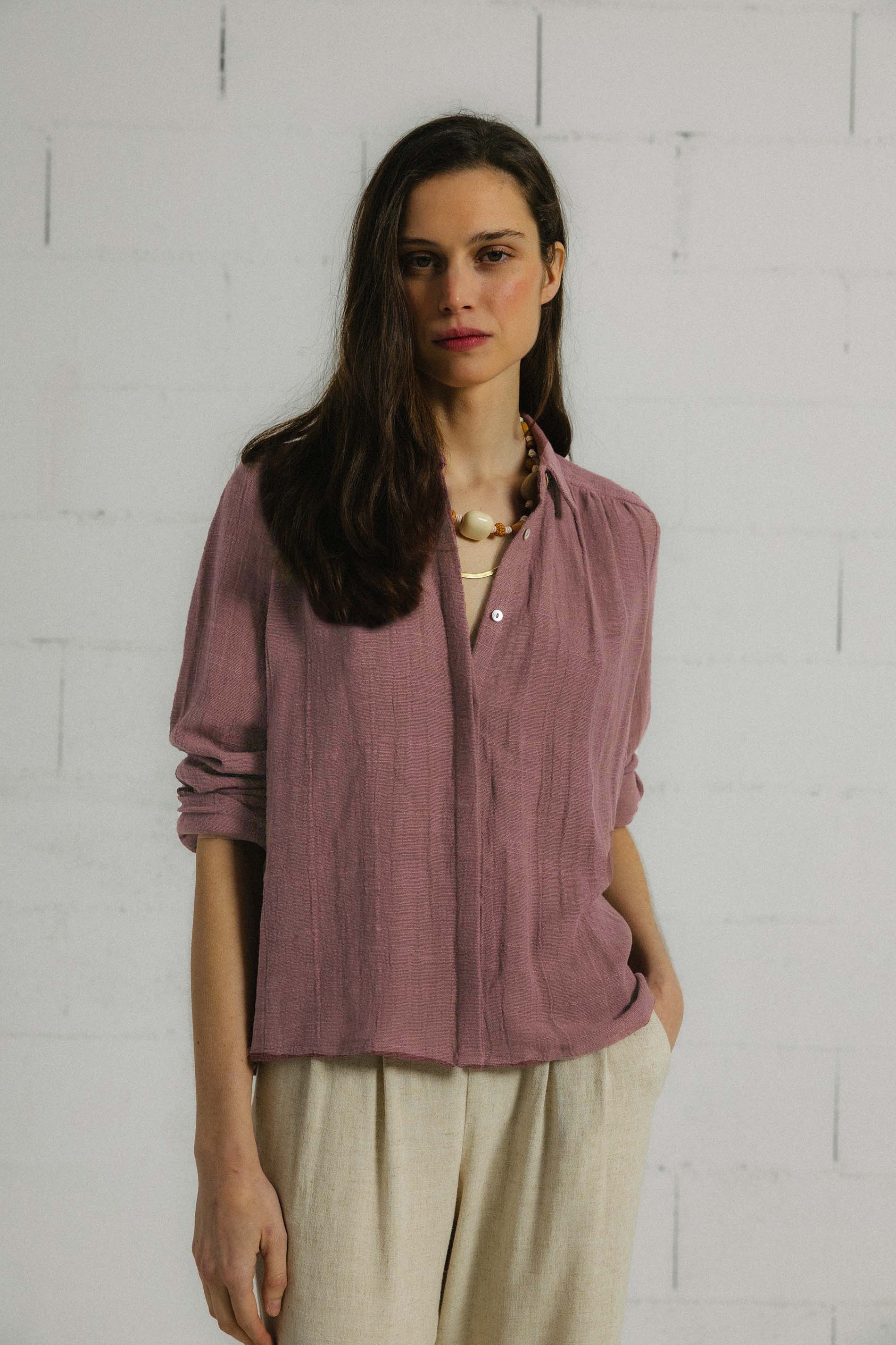 BLUSA PALMA ROSE TAUPE