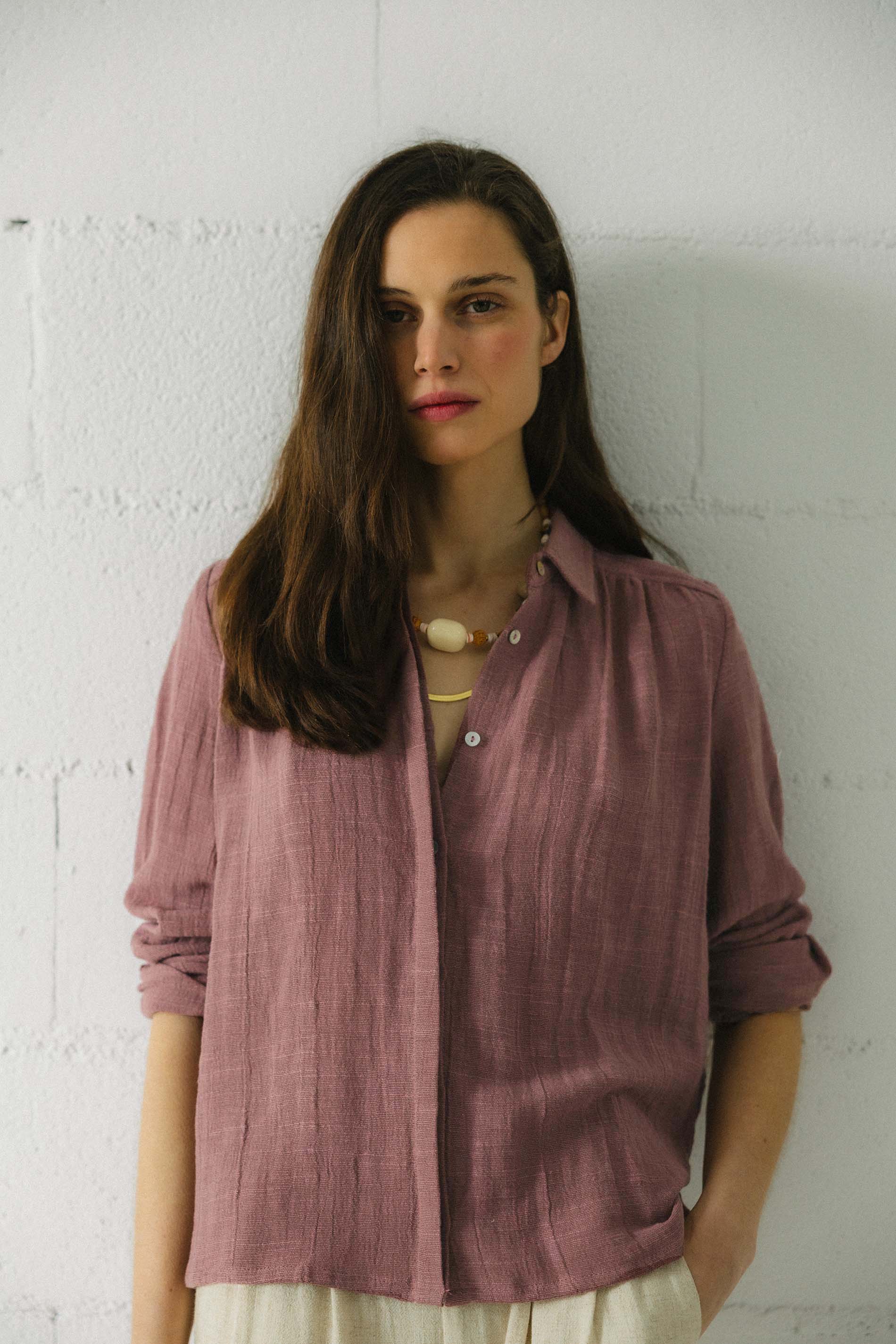 BLUSA PALMA ROSE TAUPE