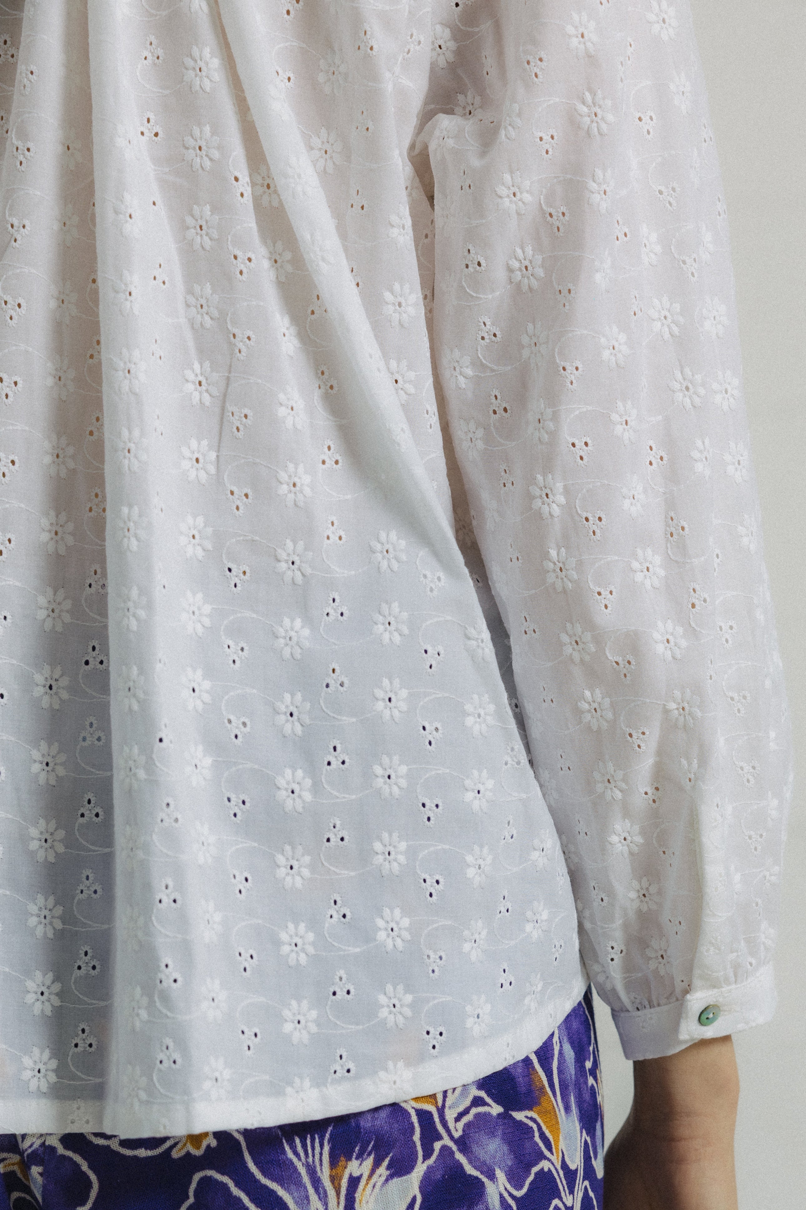 Blusa voile bordado BLANCA OCA