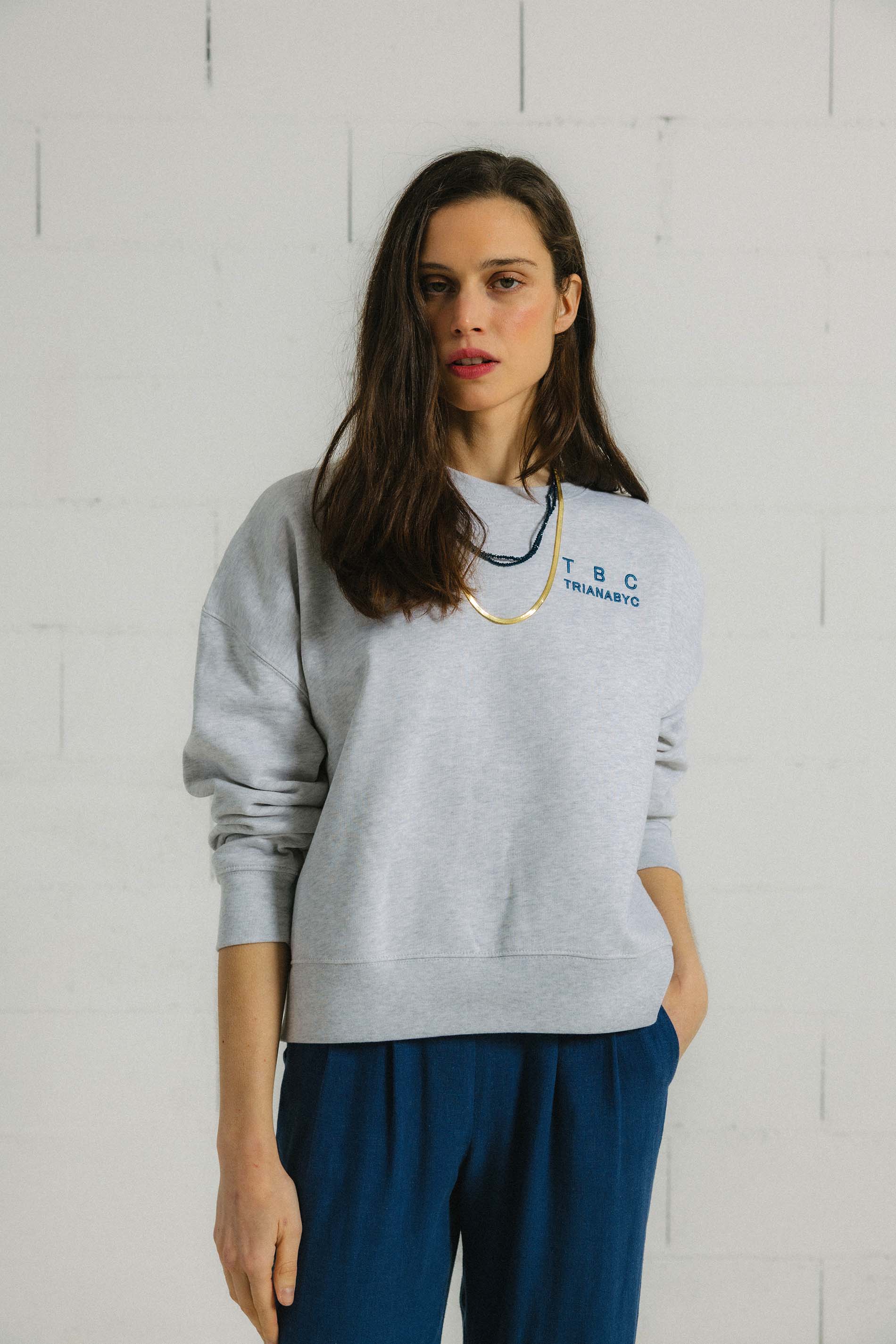 SUDADERA BIARRITZ GRIS TRIANABYC