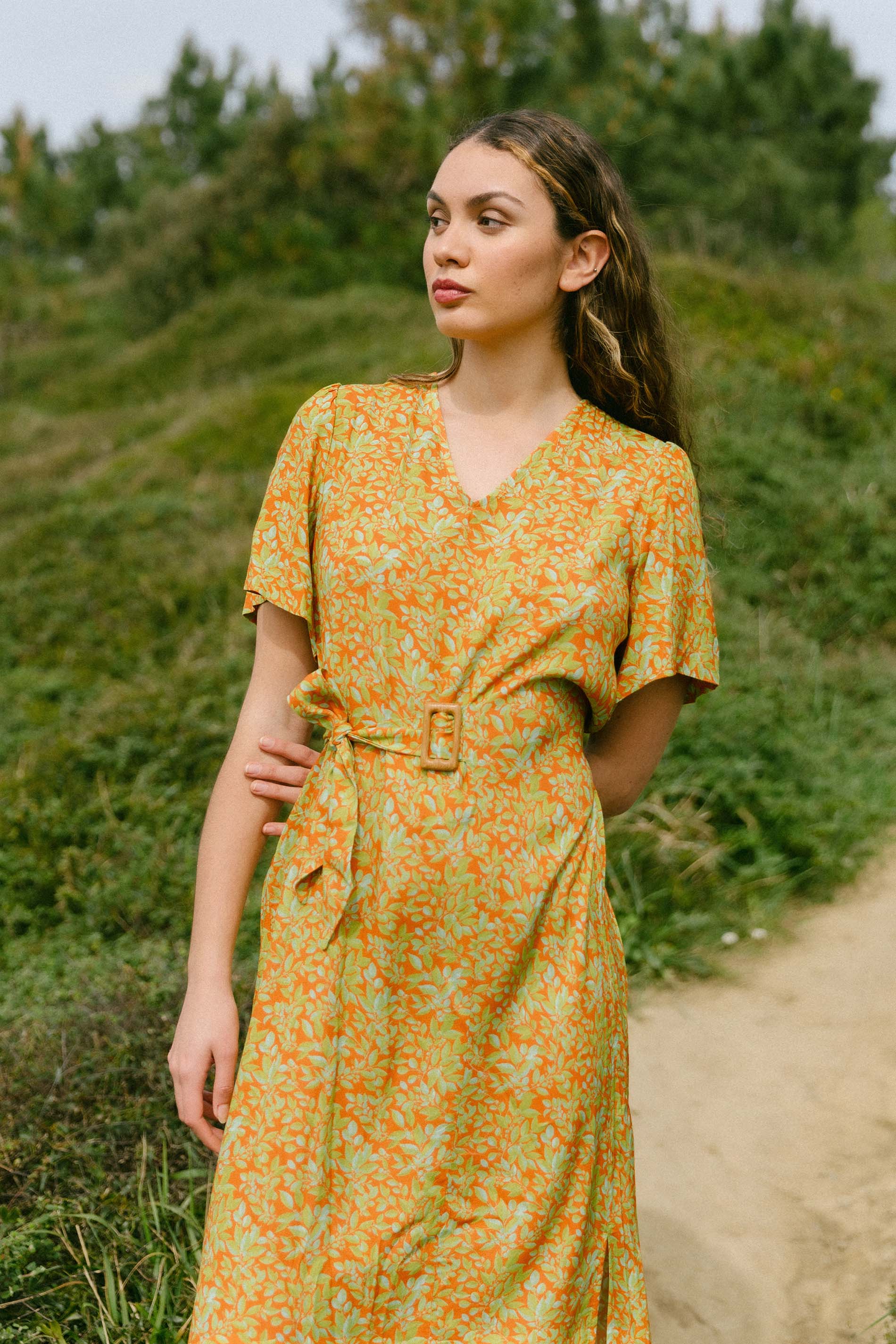 Vestido junco PISTACHO