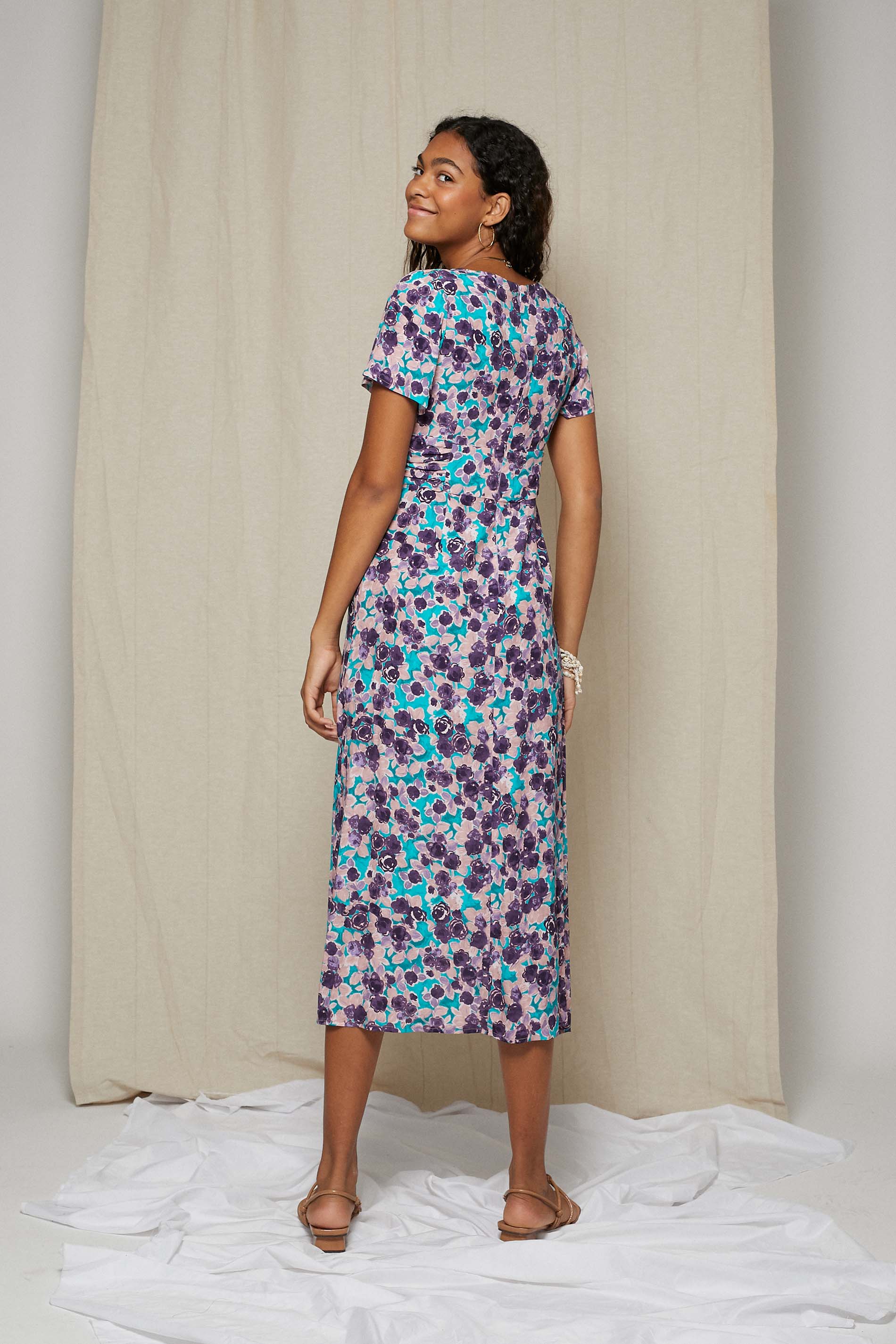 Vestido print dalia COLON