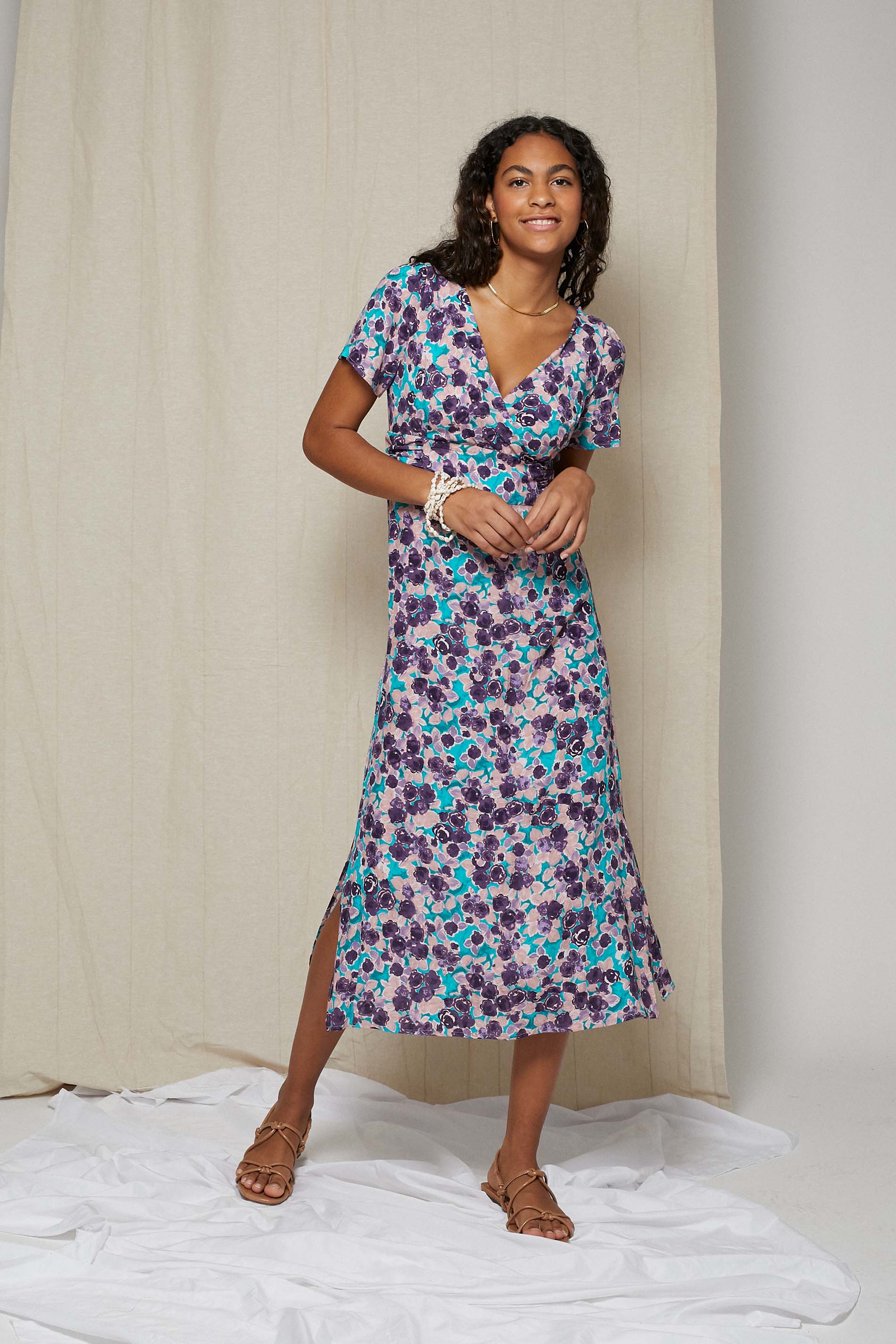 Vestido print dalia COLON