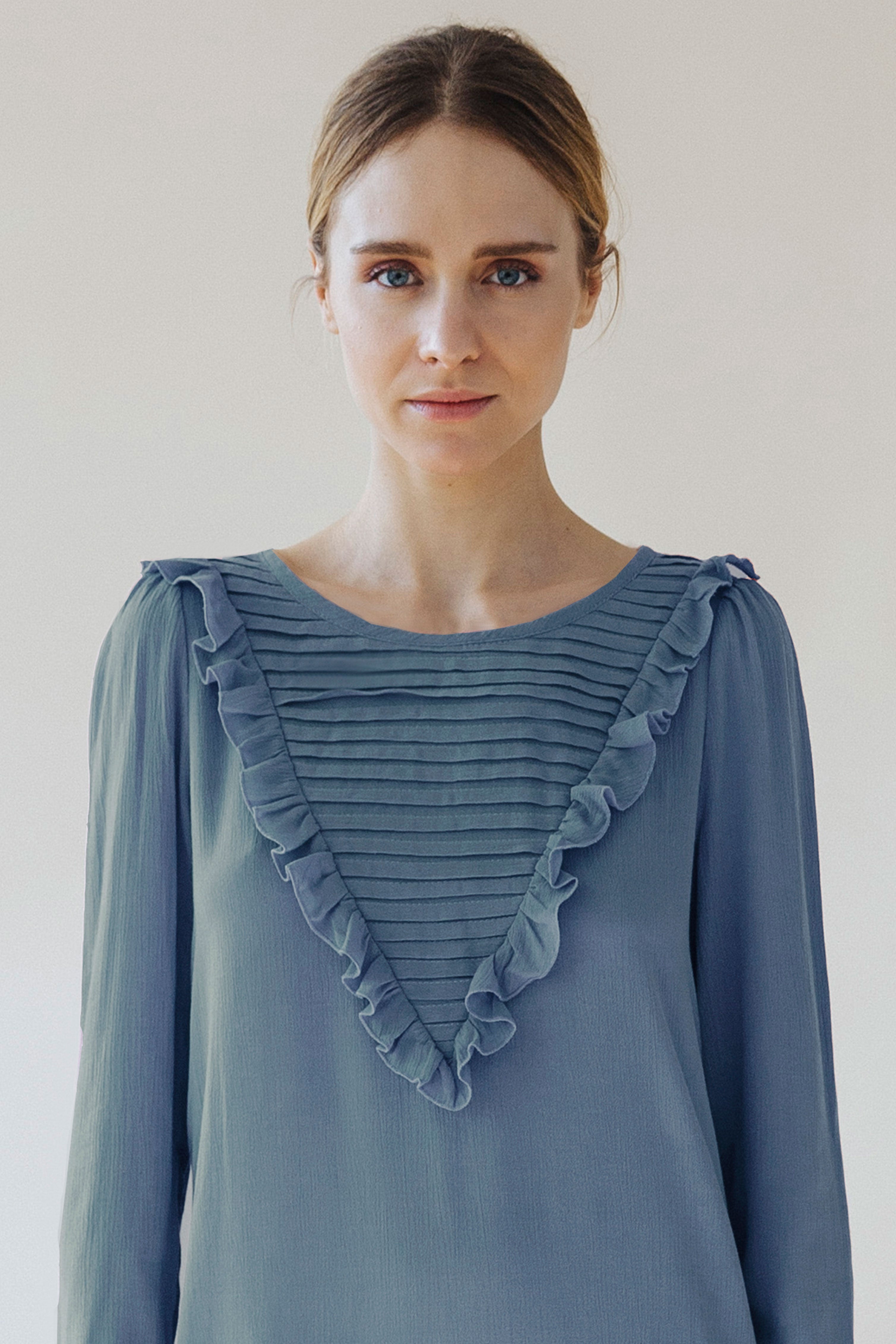 Vestido jaretas azul