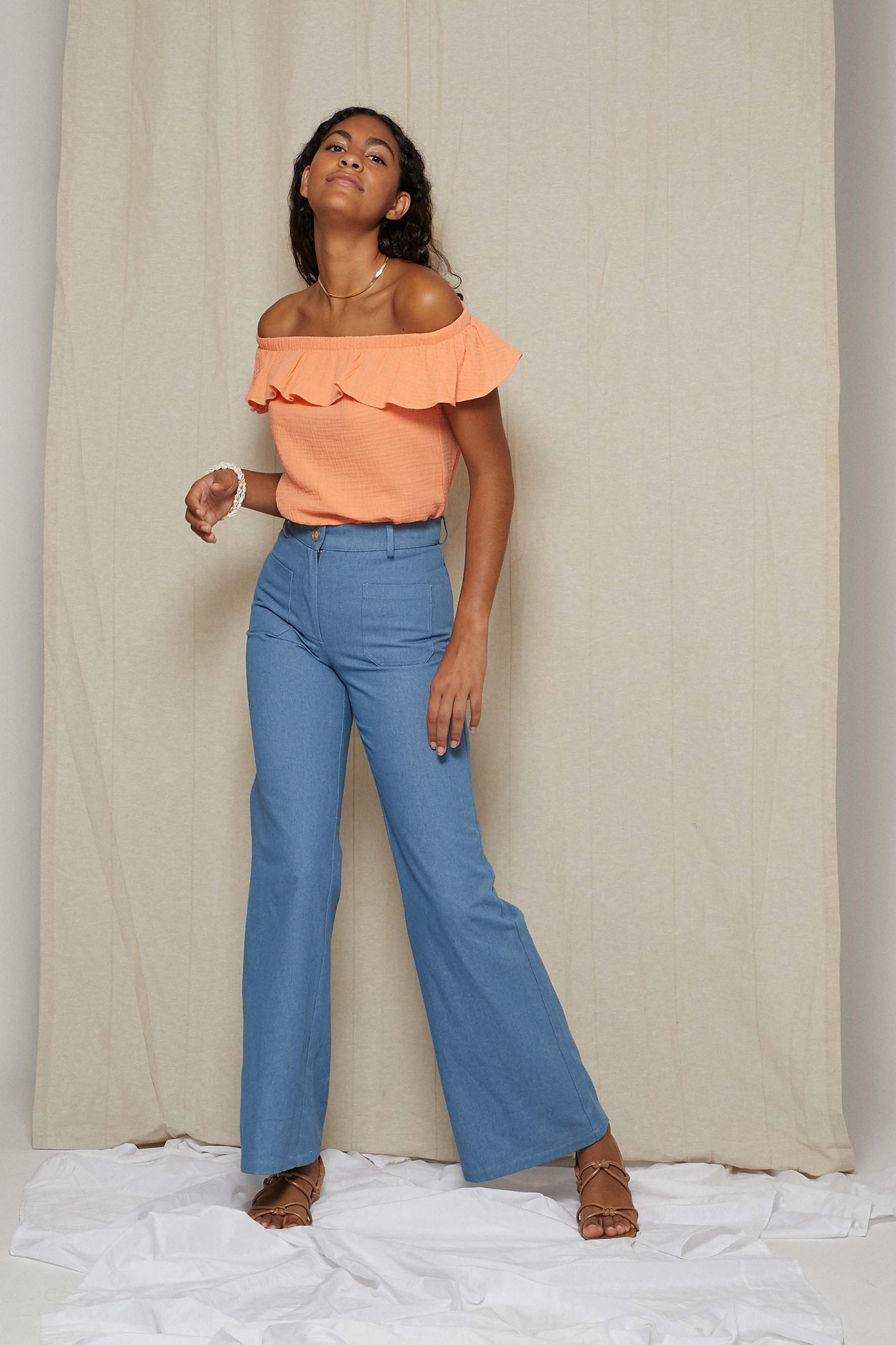 Pantalón denim MIDA