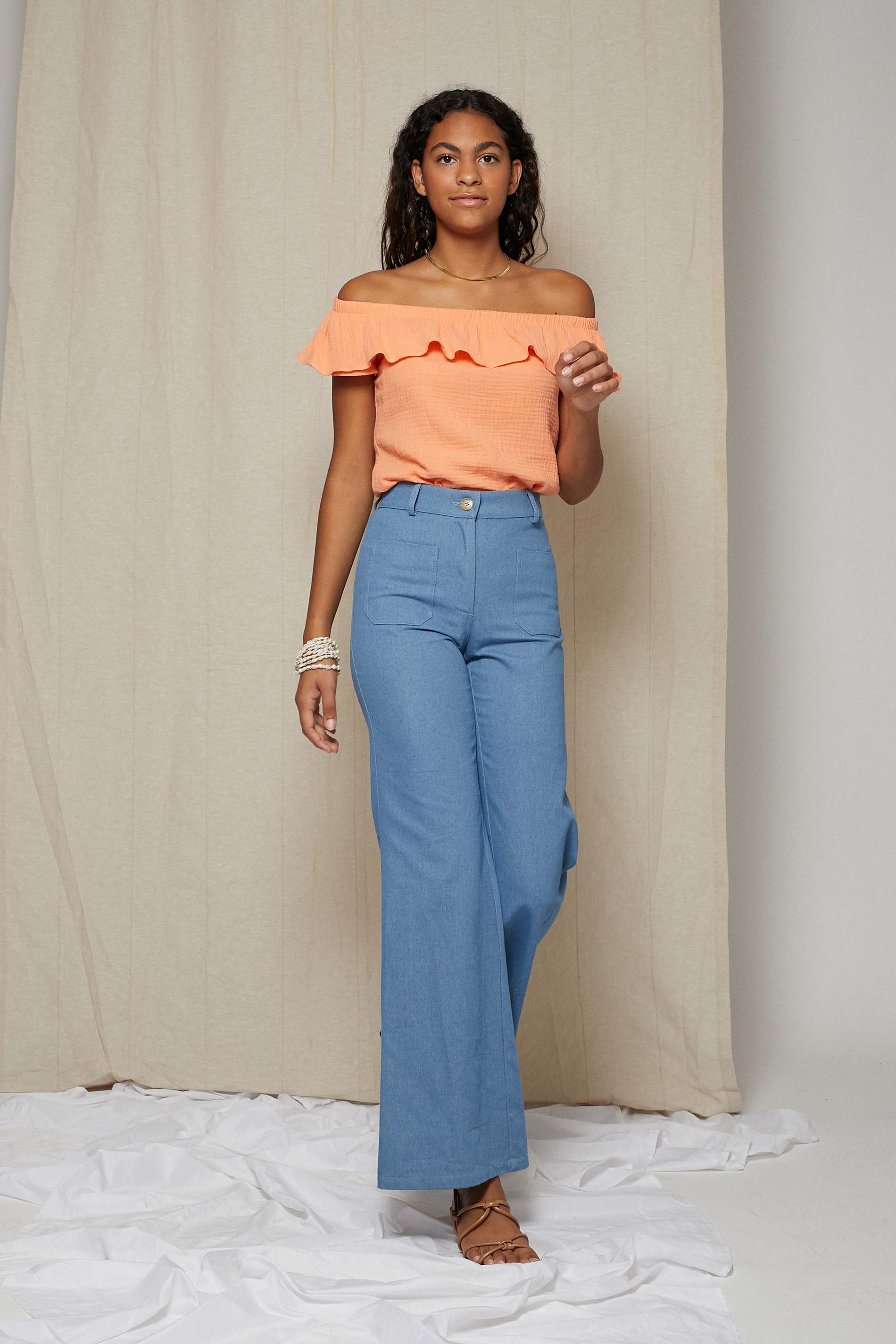 Pantalón denim MIDA