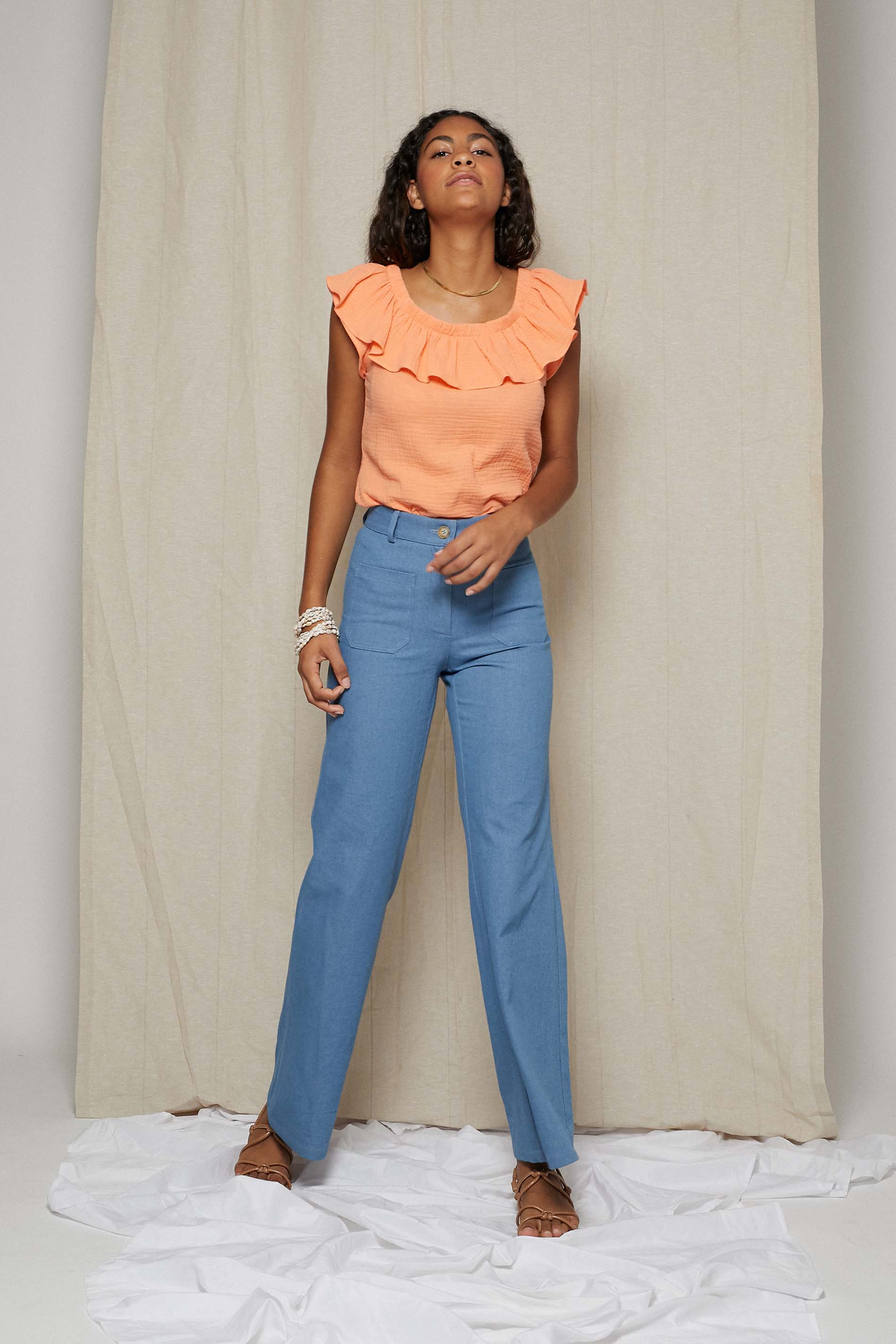 Pantalón denim MIDA