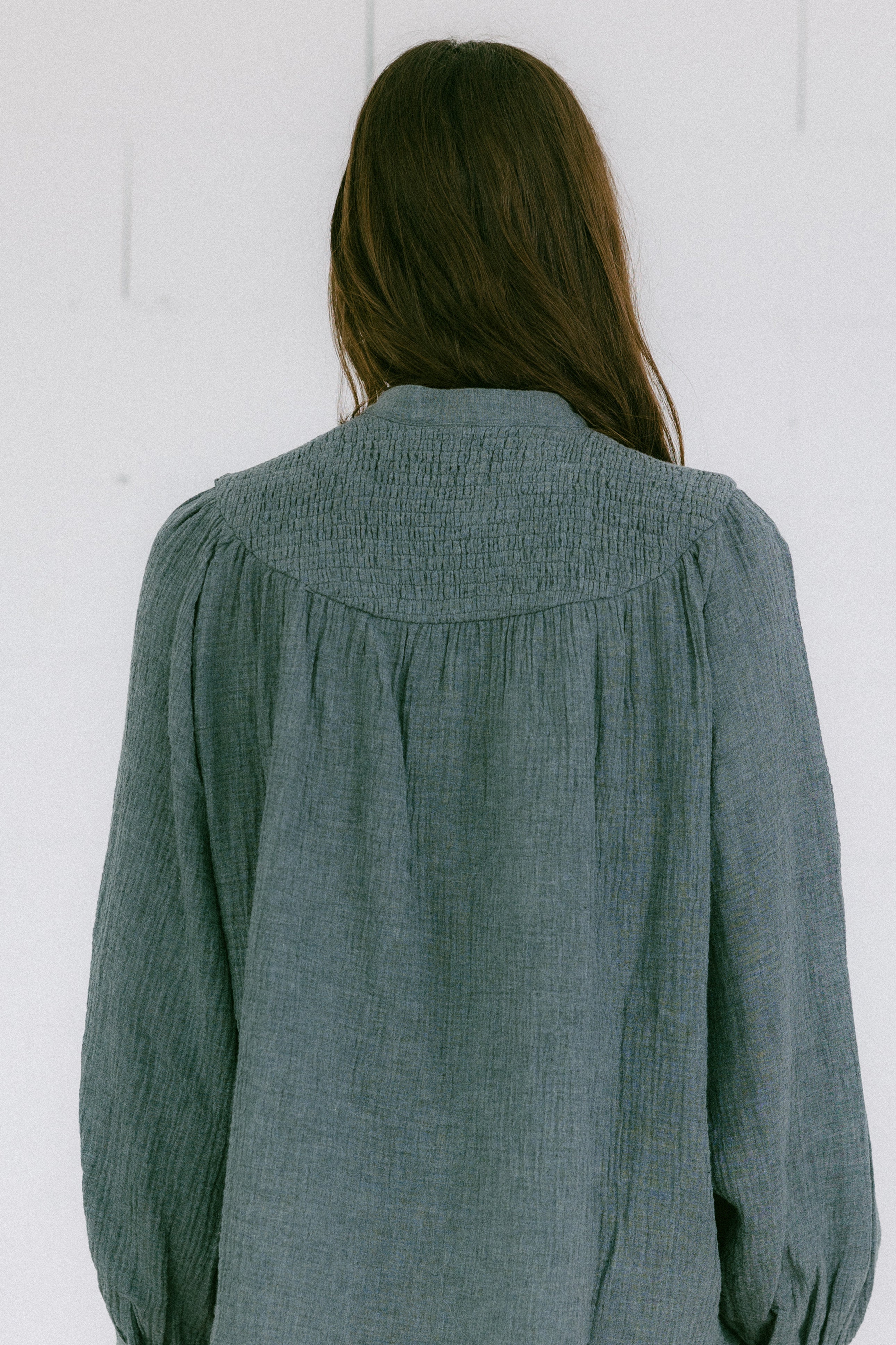 Blusa CENIA algodón organico GRIS