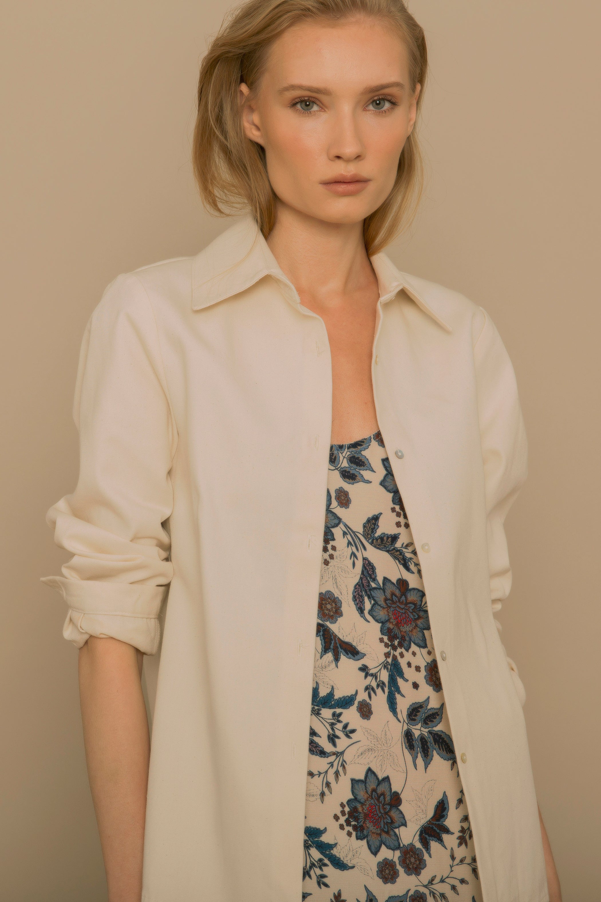 beige overshirt