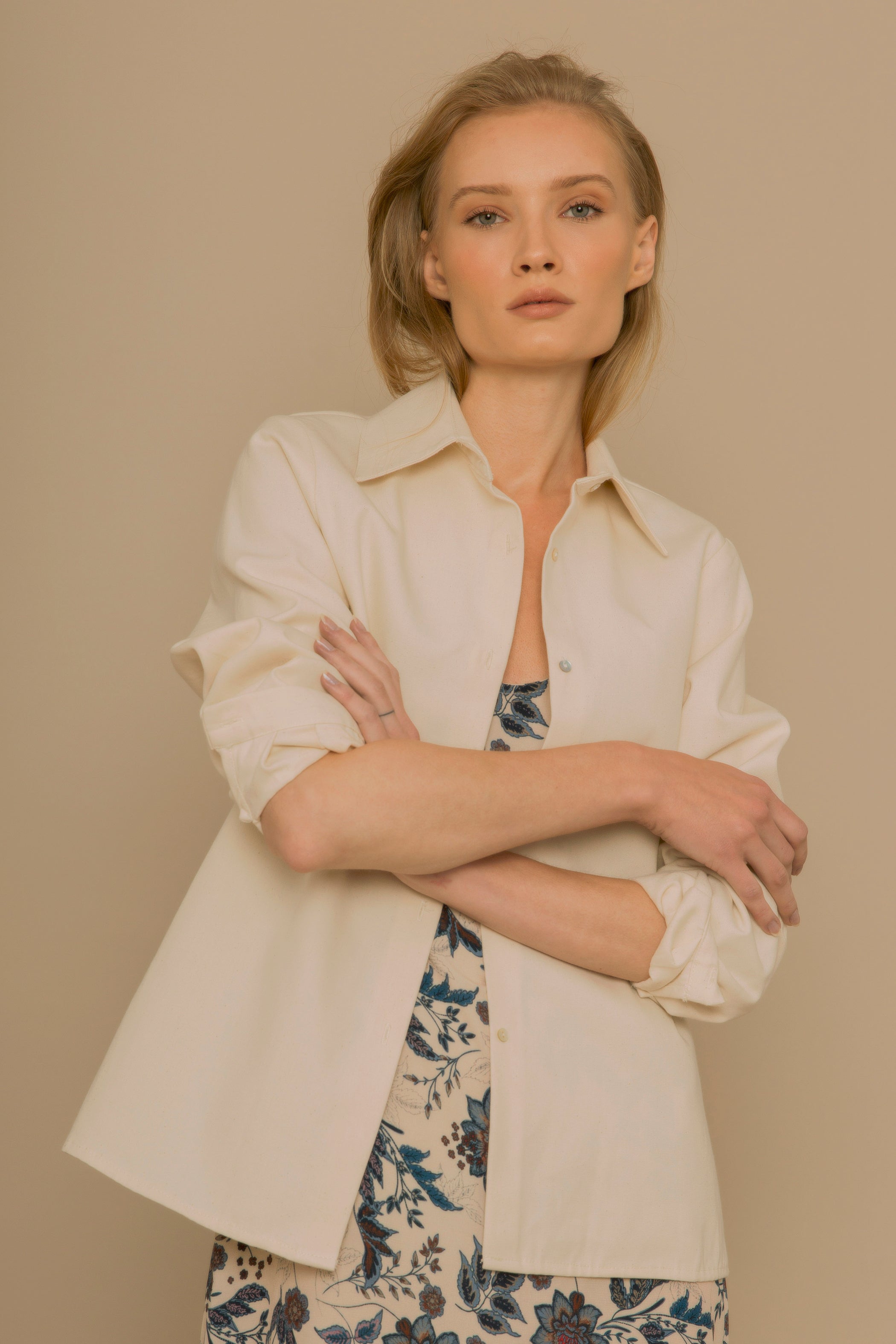 beige overshirt