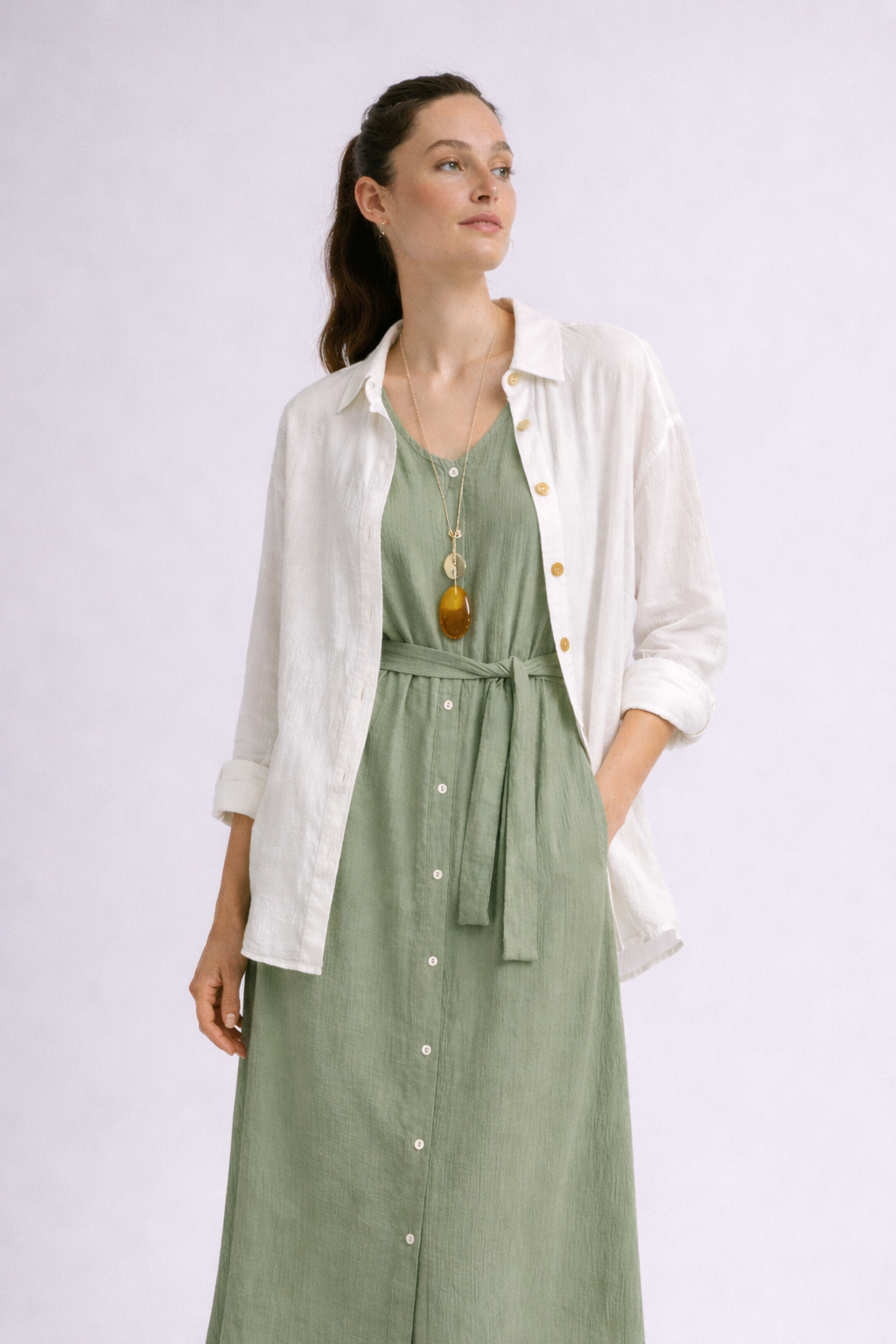 Blusa STAR algodón orgánico blanco