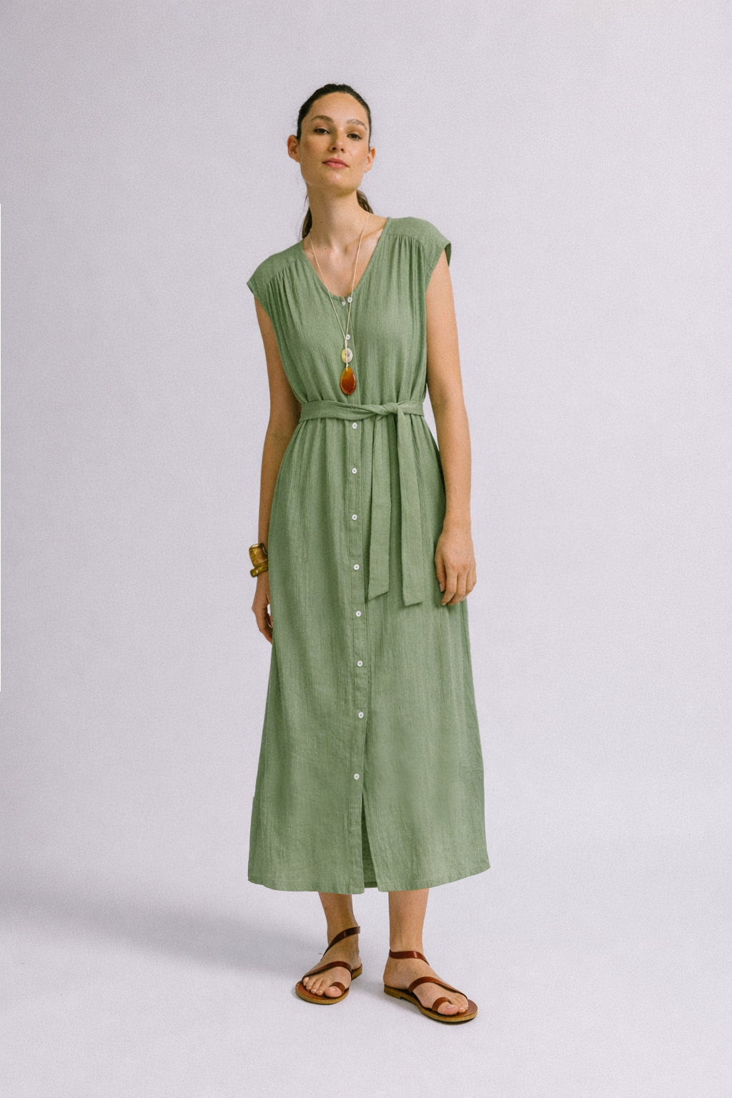 Vestido olimpia verde