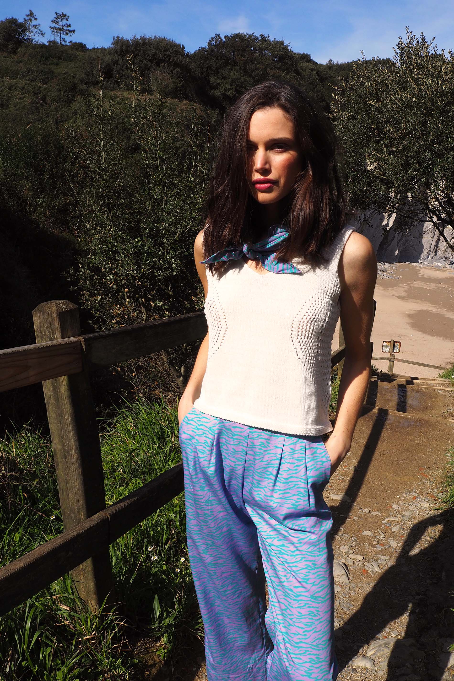 Top punto BLANCO lurex MILAN