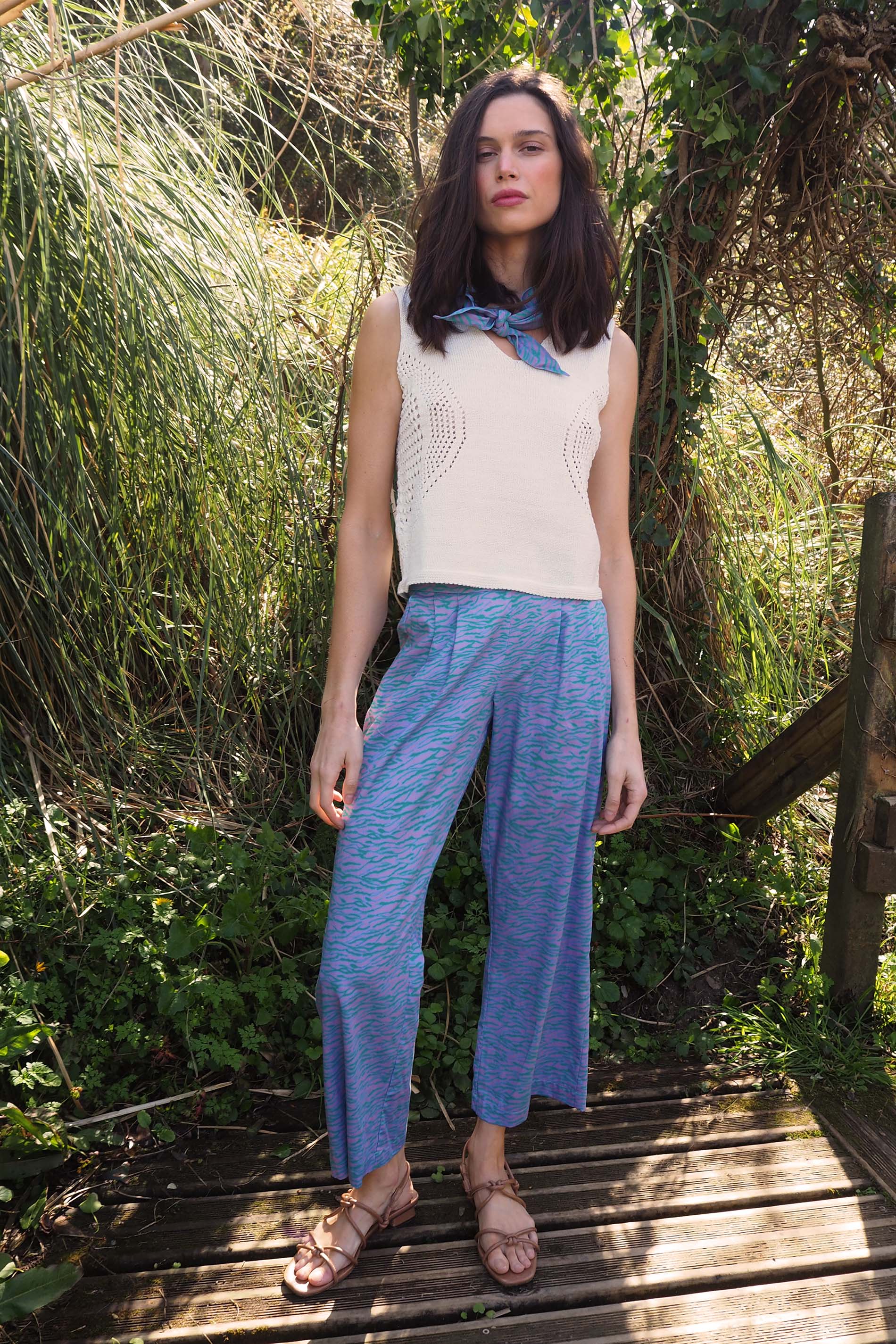 Top punto BLANCO lurex MILAN